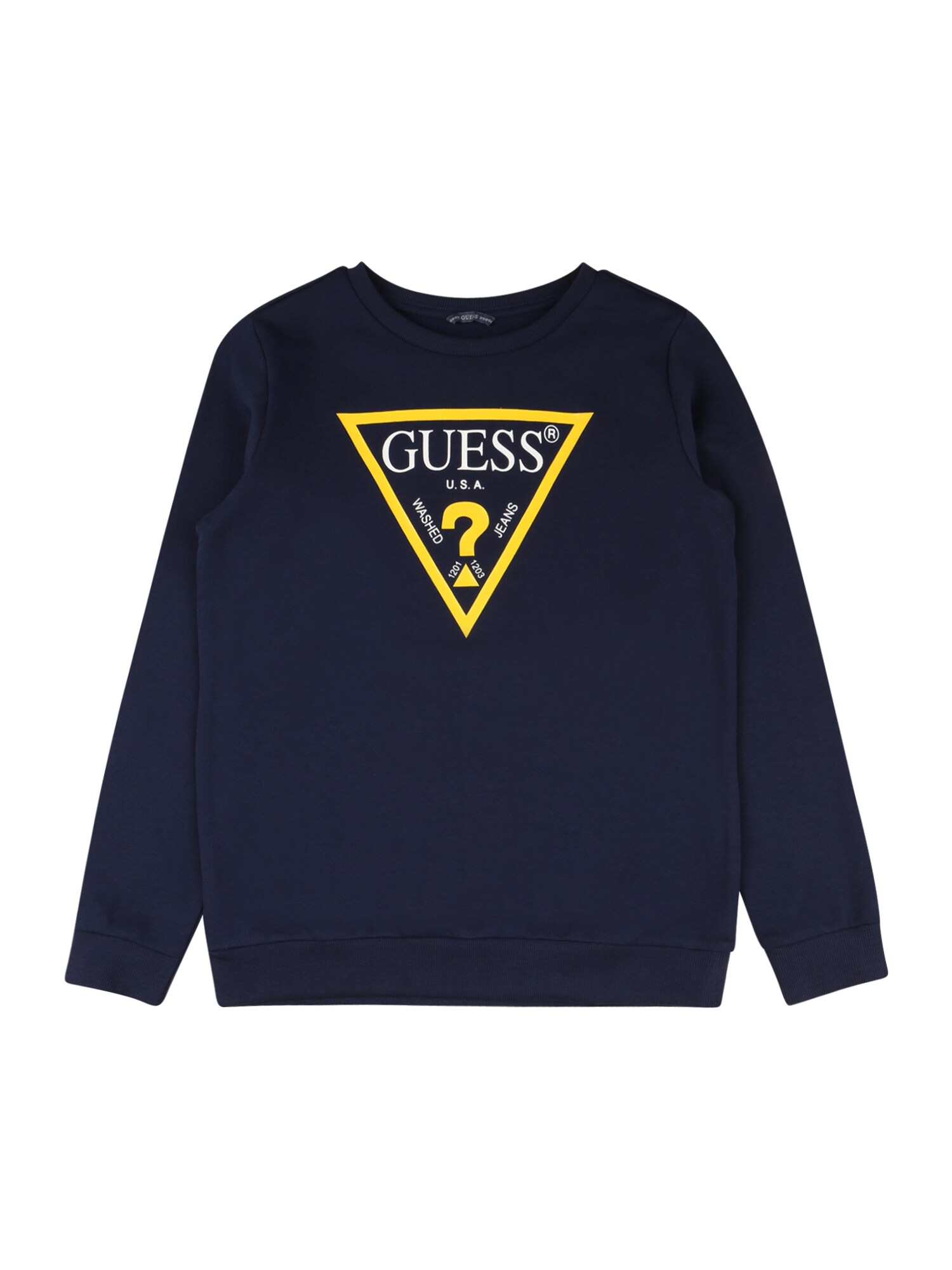GUESS KIDS Megztinis be užsegimo  tamsiai mėlyna / geltona / balta