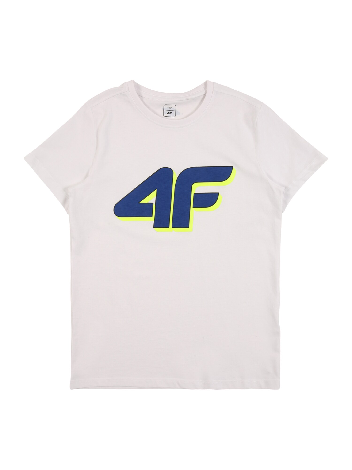 4F Sportiniai marškinėliai  balta / tamsiai mėlyna / geltona