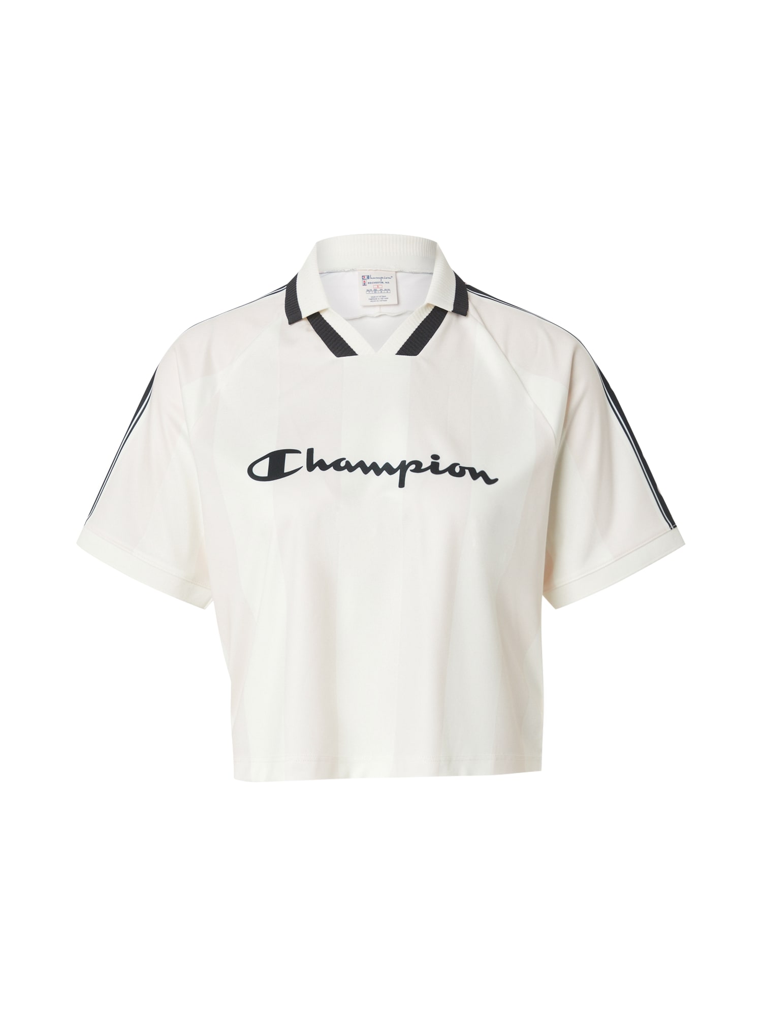 Champion Authentic Athletic Apparel Tricou  negru / alb