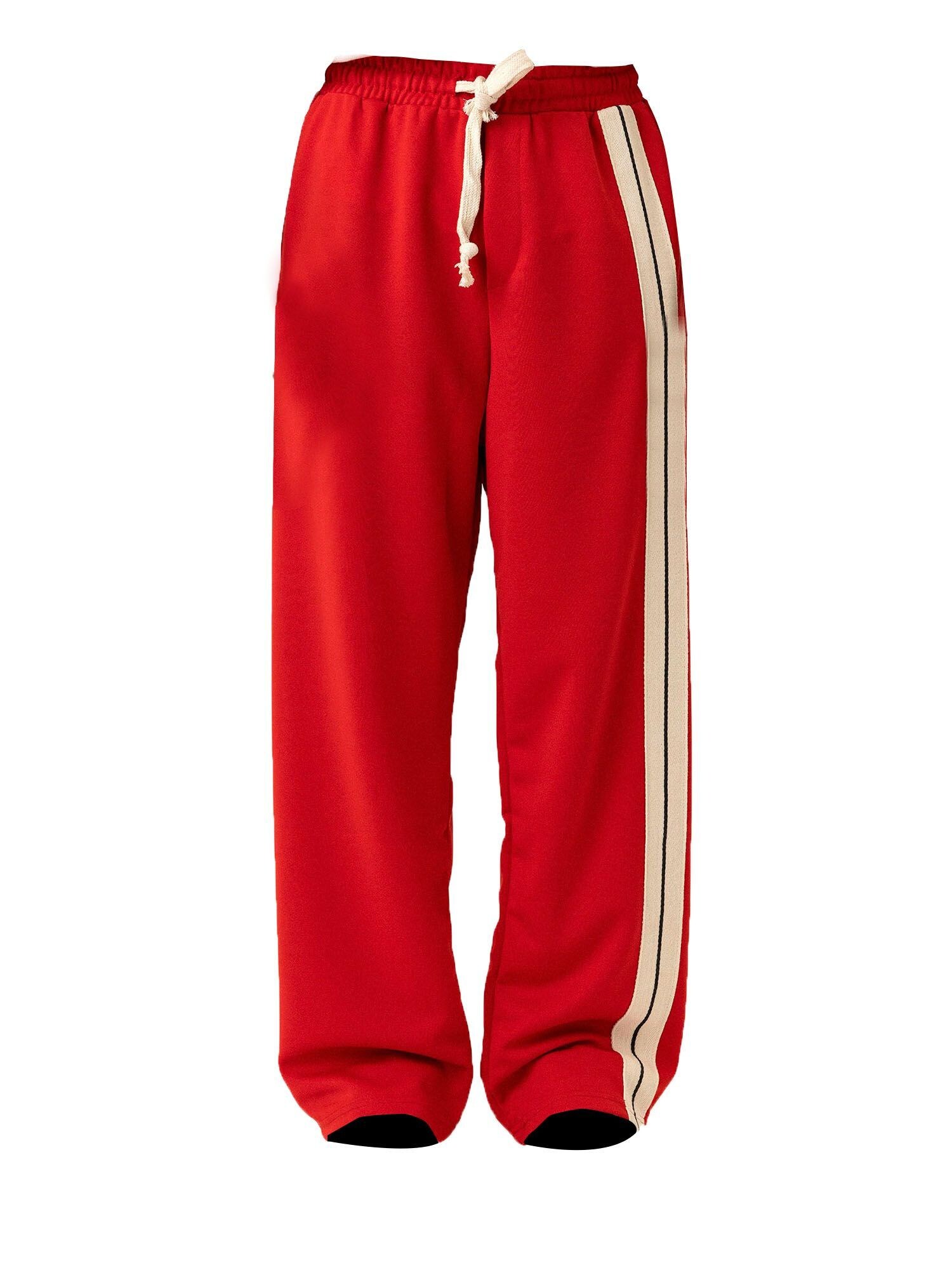 Dandalo Pantaloni  nisipiu / albastru marin / roșu