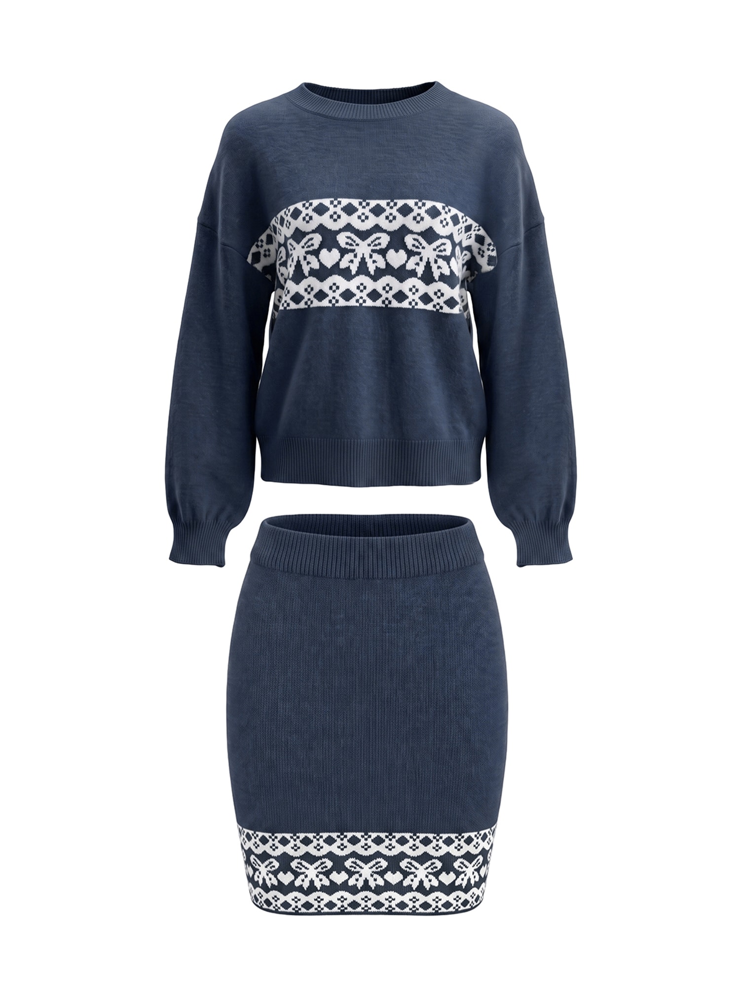 Imily Bela Costum bleumarin / alb