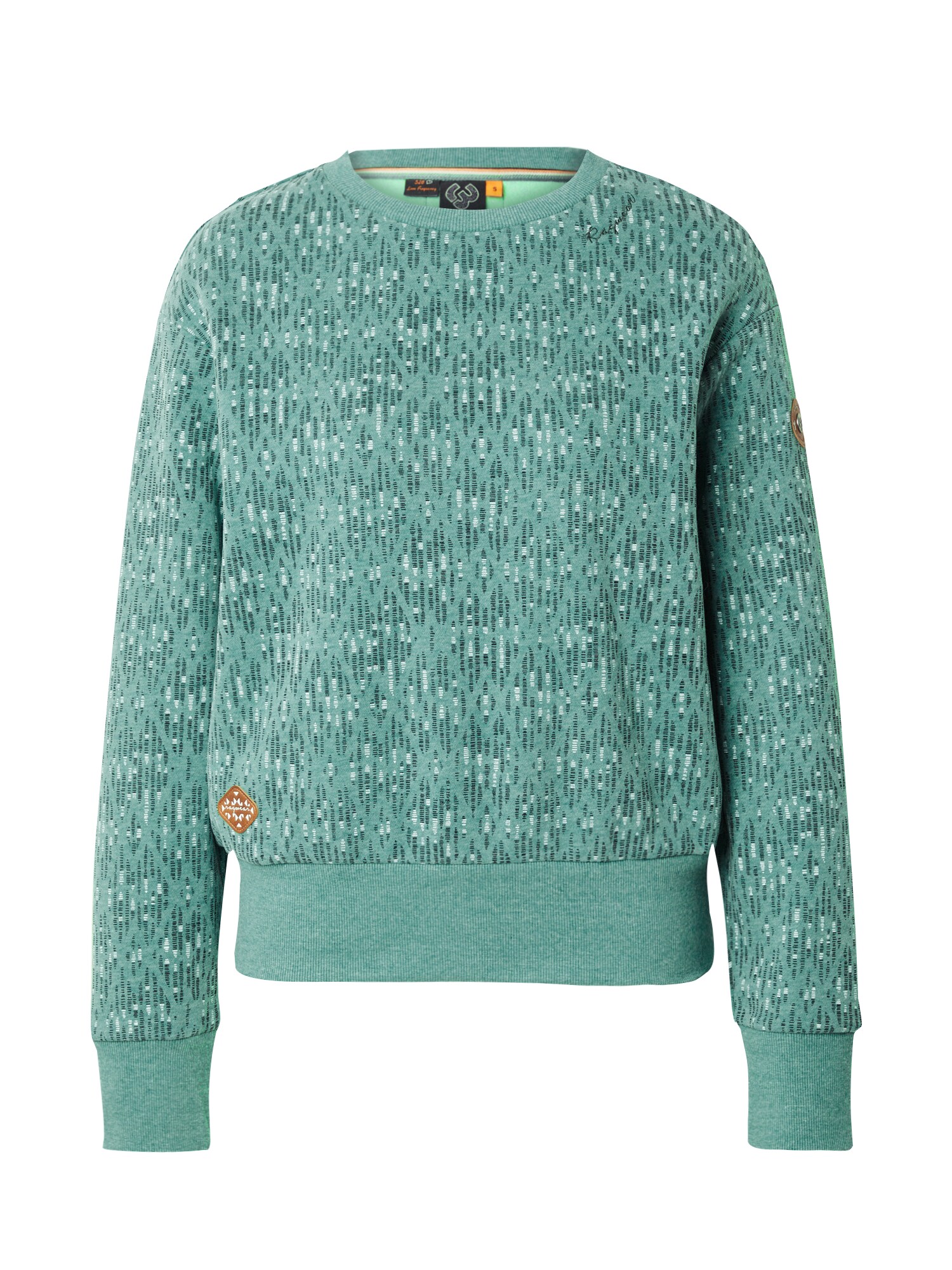 Ragwear Bluză de molton Heikke turcoaz / verde închis / alb