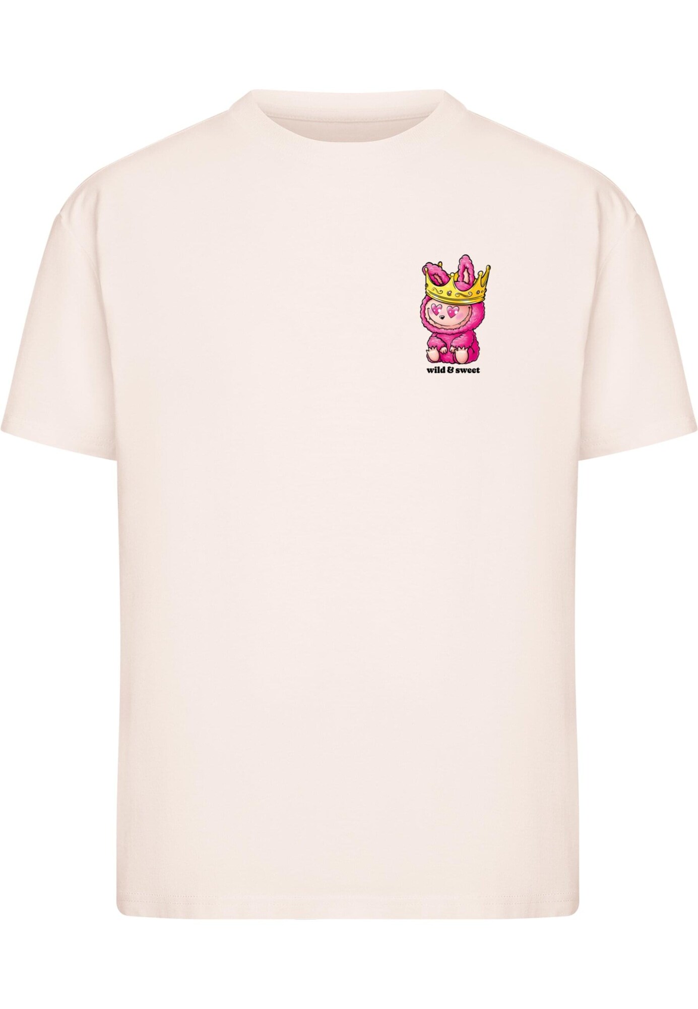 Miss Tee Tricou Wild And Sweet  galben / roz / roz pastel / negru