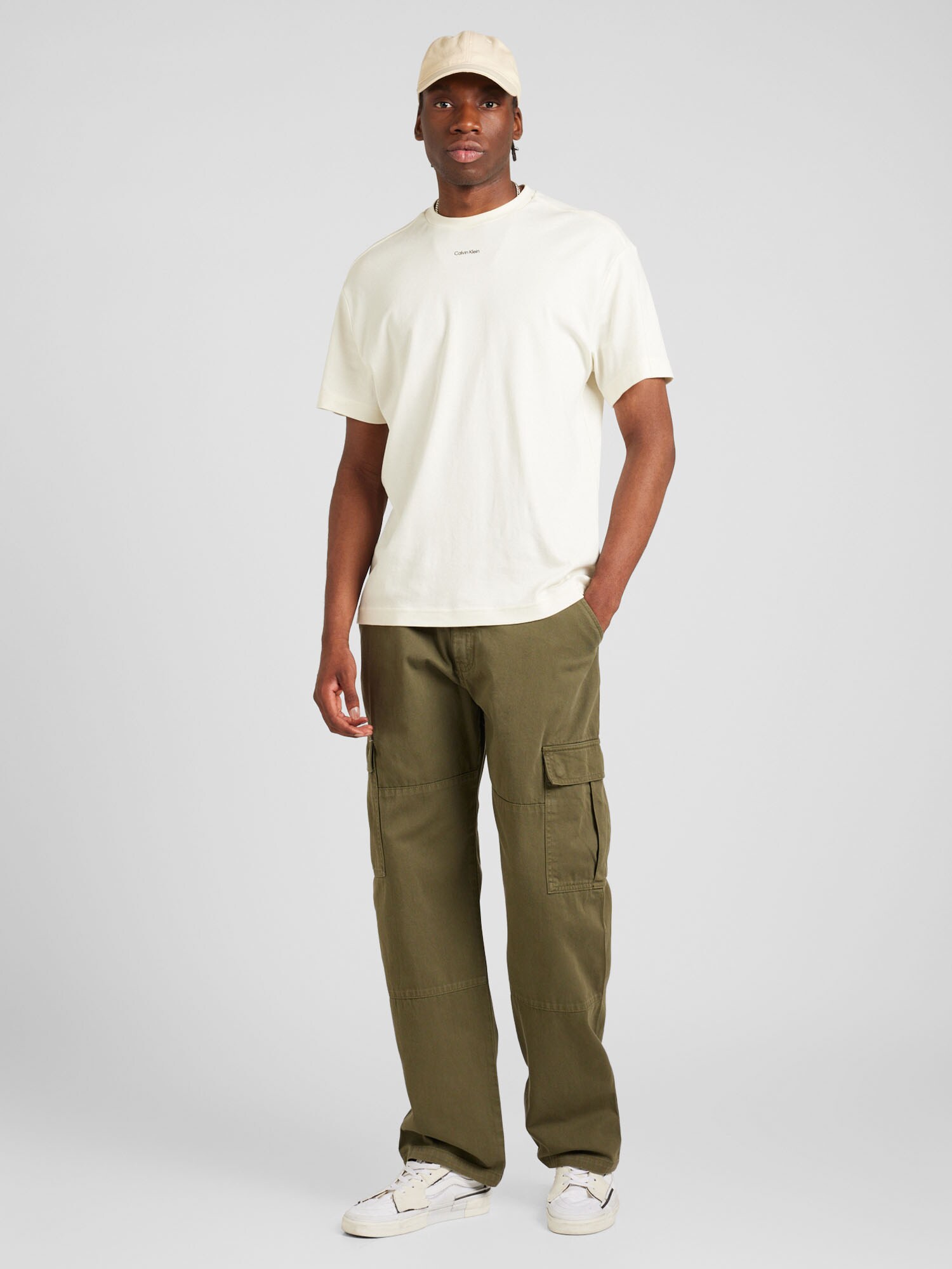 GUESS JEANS Cargo nadrágok  olíva termék 2. képe