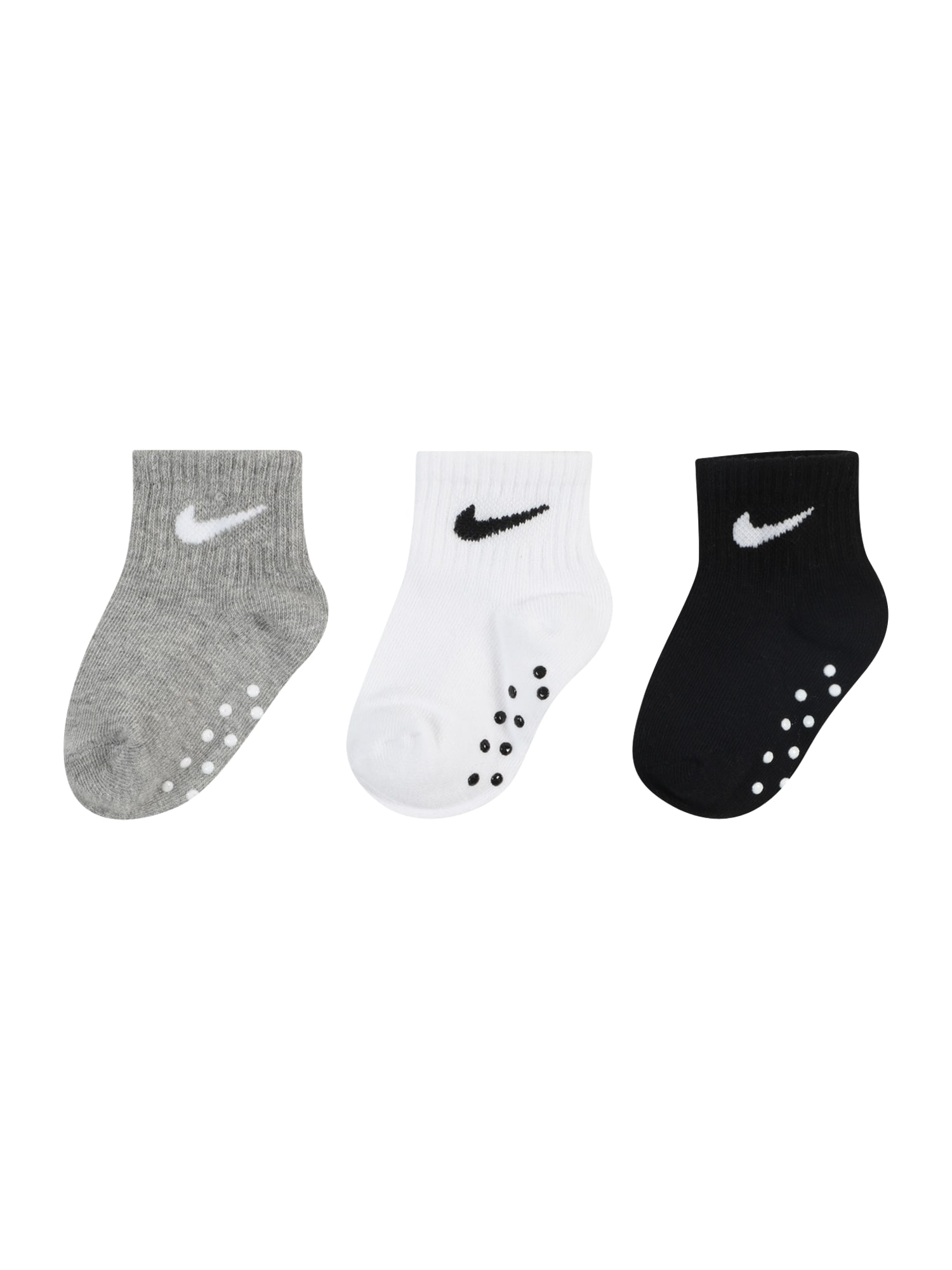 Nike Sportswear Čarape 'SWOOSH'  siva melange / crna / bijela