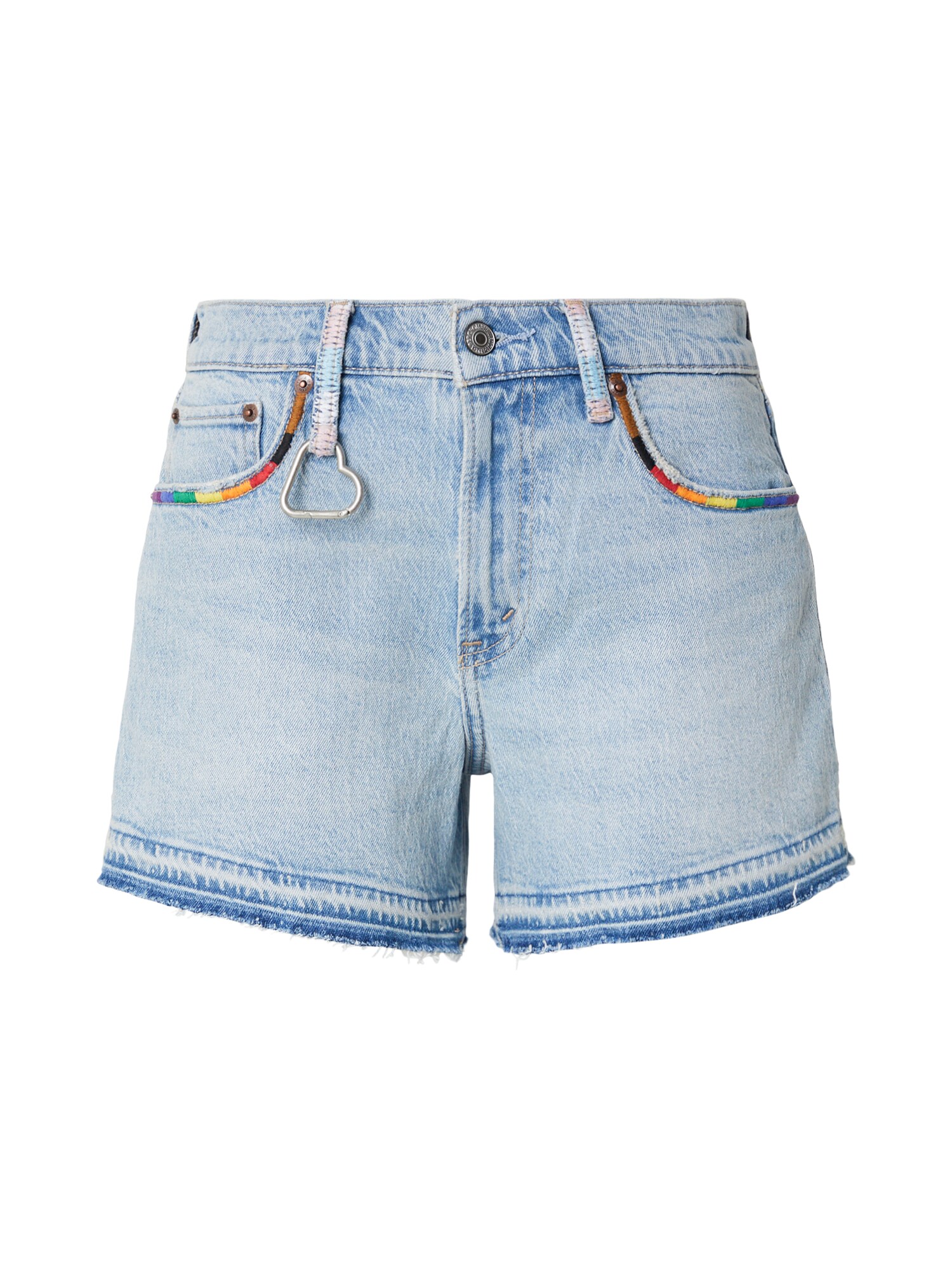 Abercrombie & Fitch Jeans 'CLASSIC PRIDE'  albastru denim / sepie / galben / roșu cireș