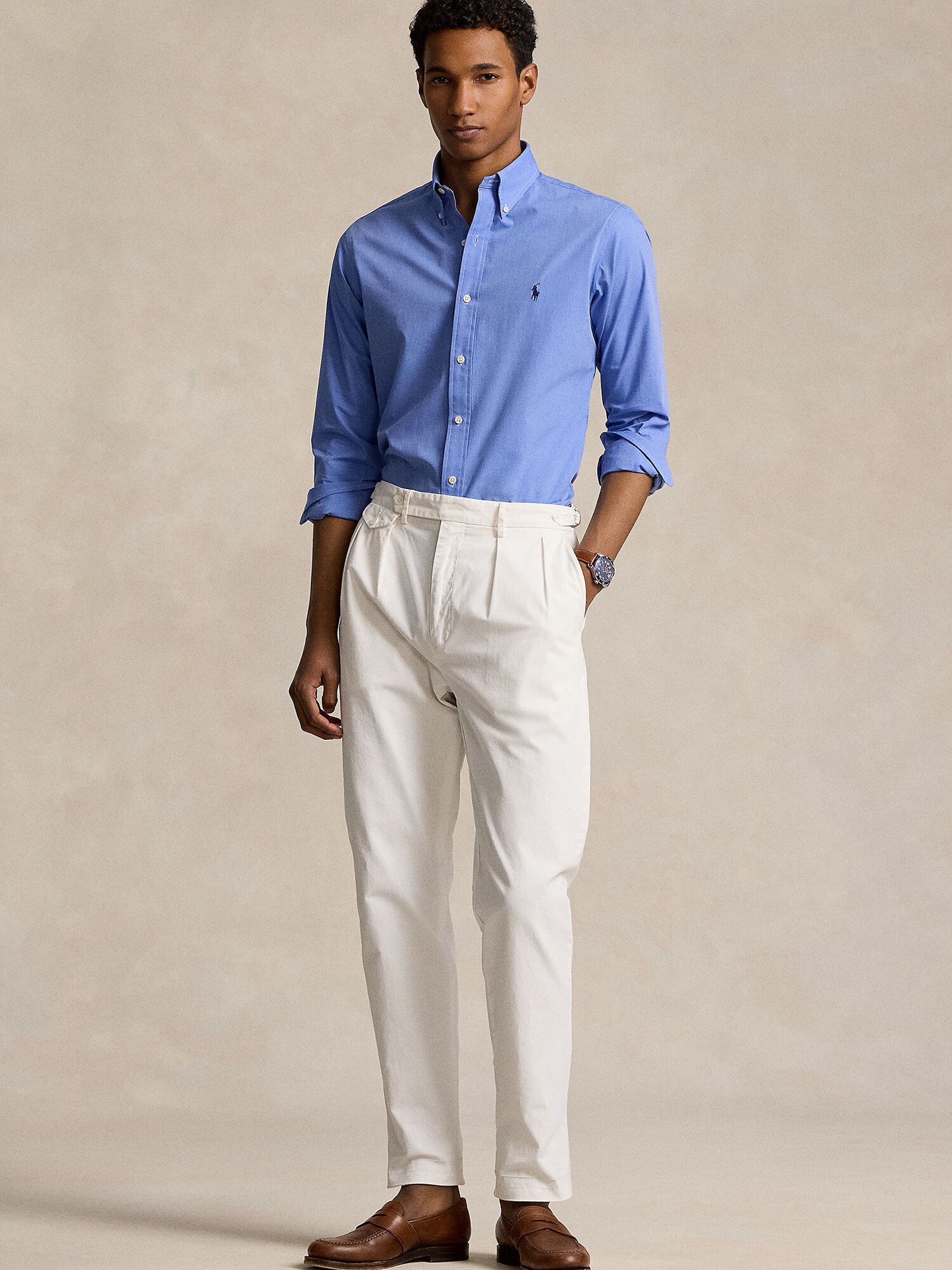 Polo Ralph Lauren Camisa  azul claro / azul oscuro – imagen 4