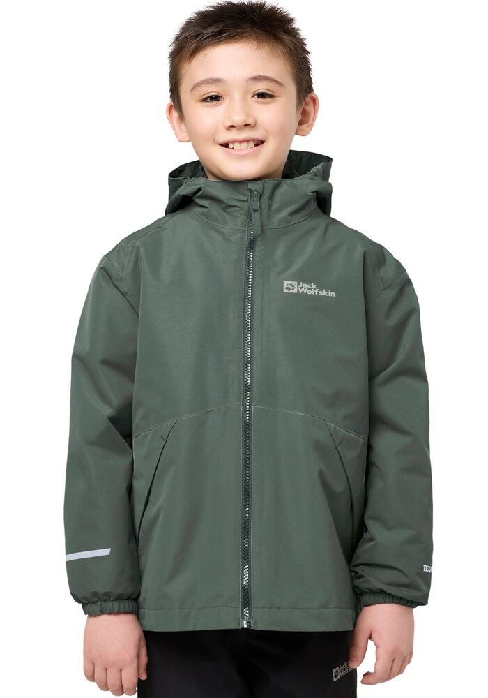 JACK WOLFSKIN Outdoorjacke 'Iceand' Jungen Größe 128 grün