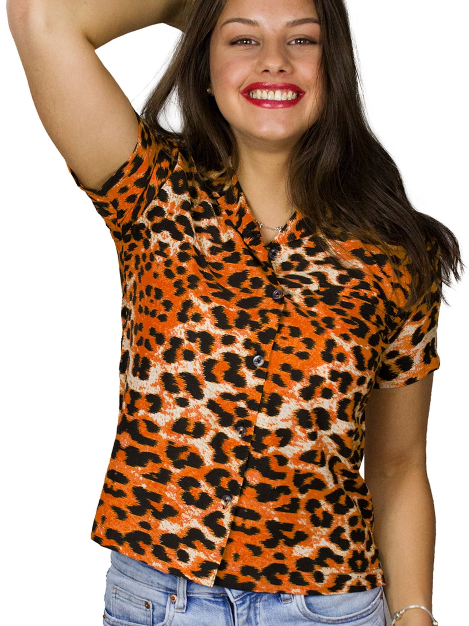 Thumbnail - King Kameha Bluse Leopard