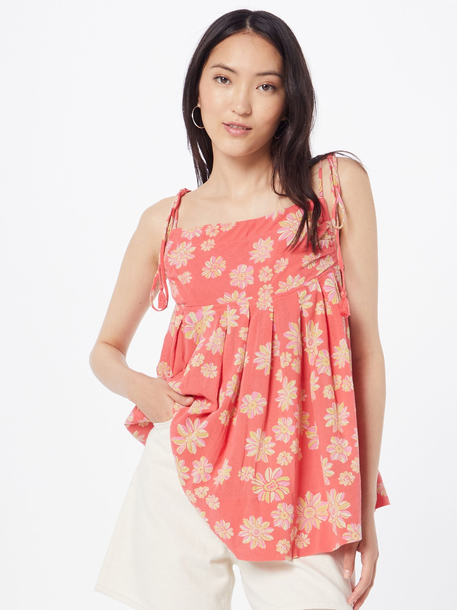 Free People Top 'MOLLY' pasztellsárga / világos sárga / világoslila / korál termék 2. képe
