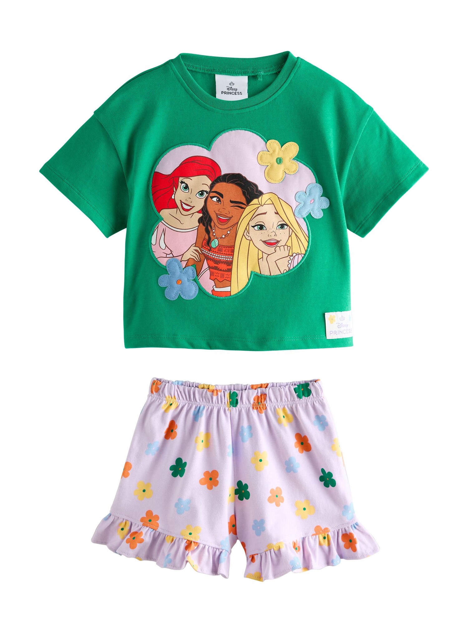 Next Komplet 'Disney Prinzessin'  rumena / zelena / sivka / rdeča