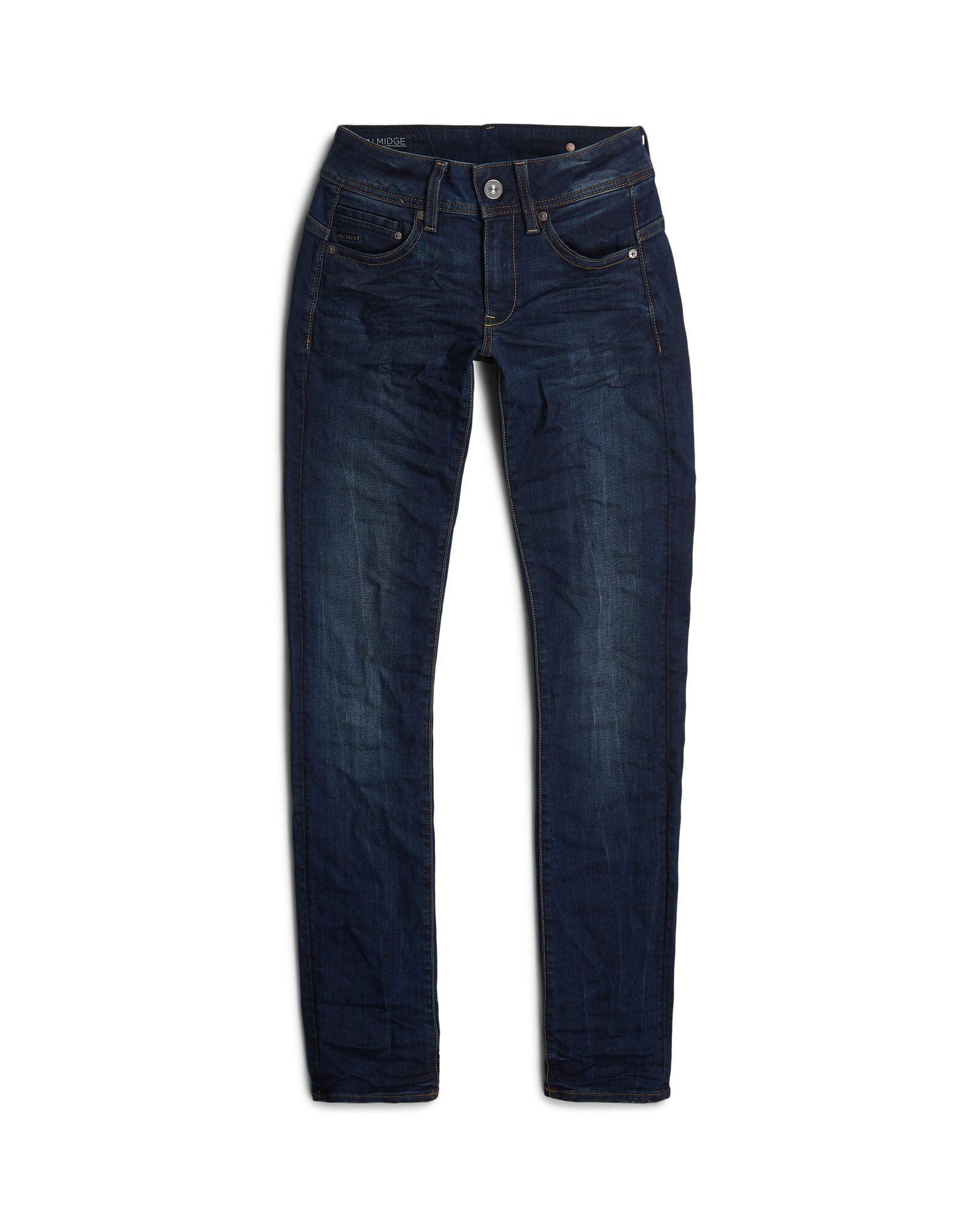 G-STAR Jeans Midge Straight  albastru închis