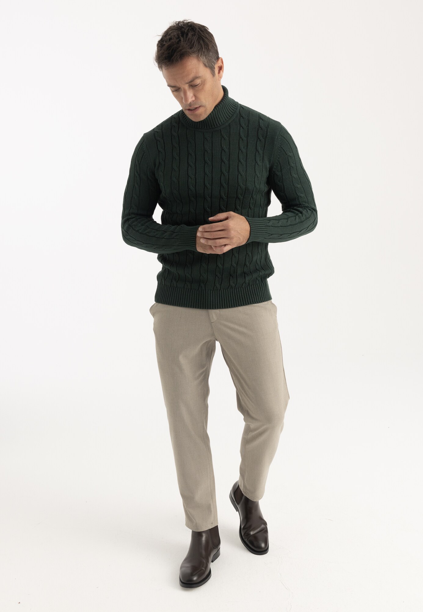 Felix Hardy Pulover verde închis