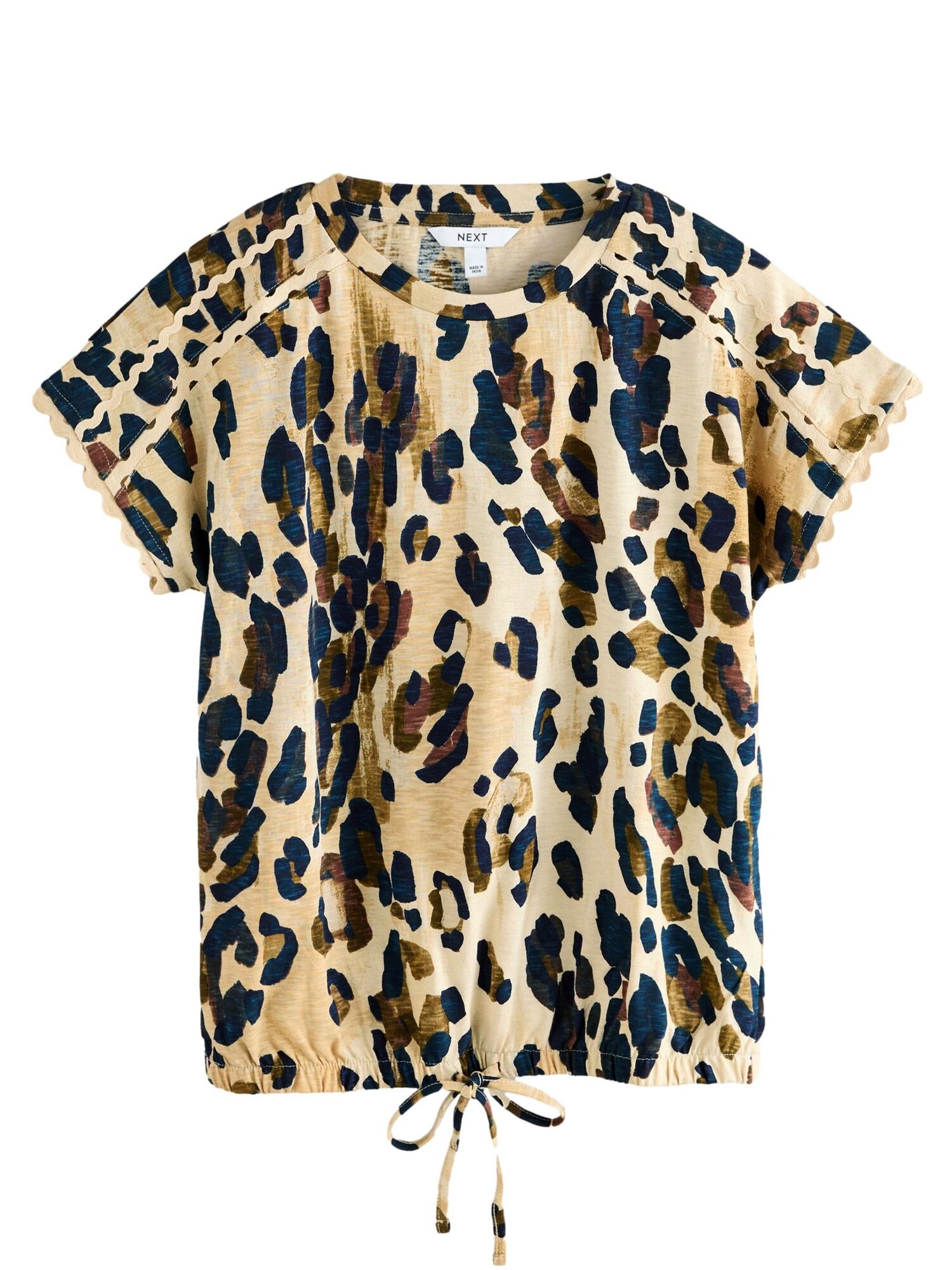 Next Tricou  albastru închis / maro deschis