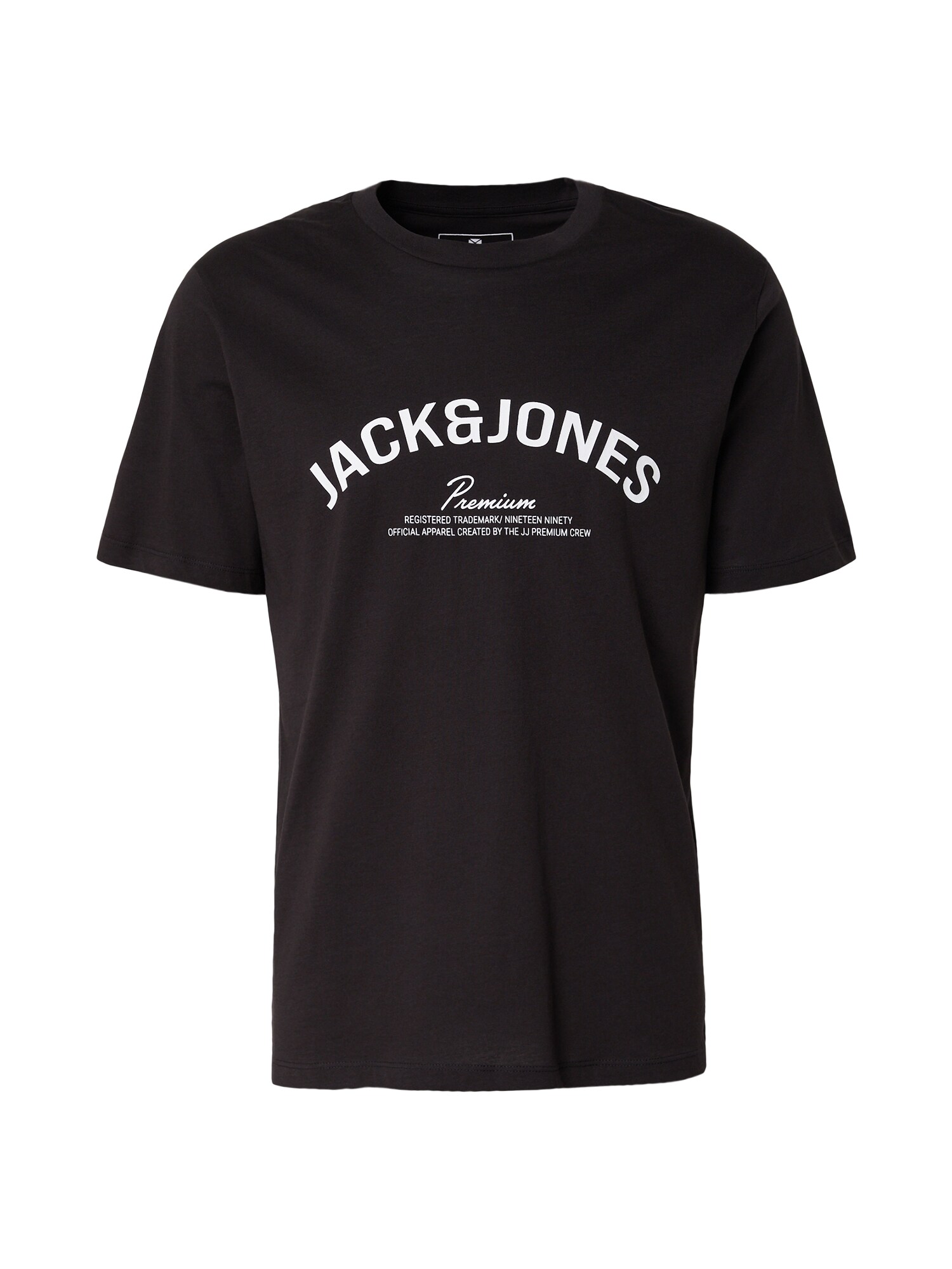 Jack & Jones Premium Tricou JPRBLATOMMY negru / alb