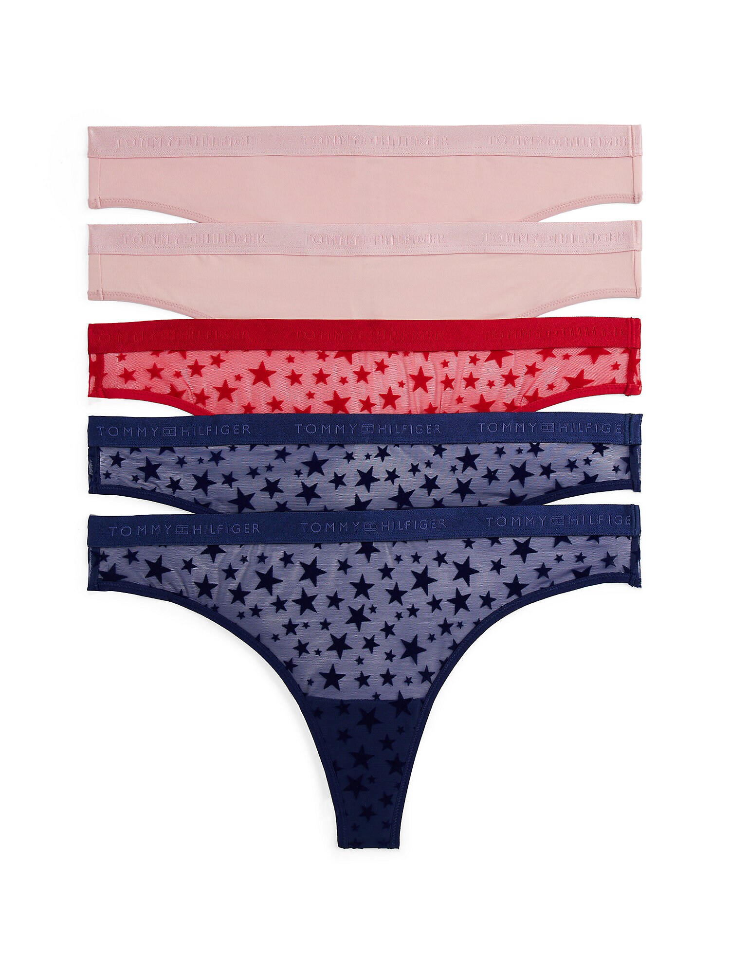 Tommy Hilfiger Underwear Tanga  albastru marin / roz / roșu