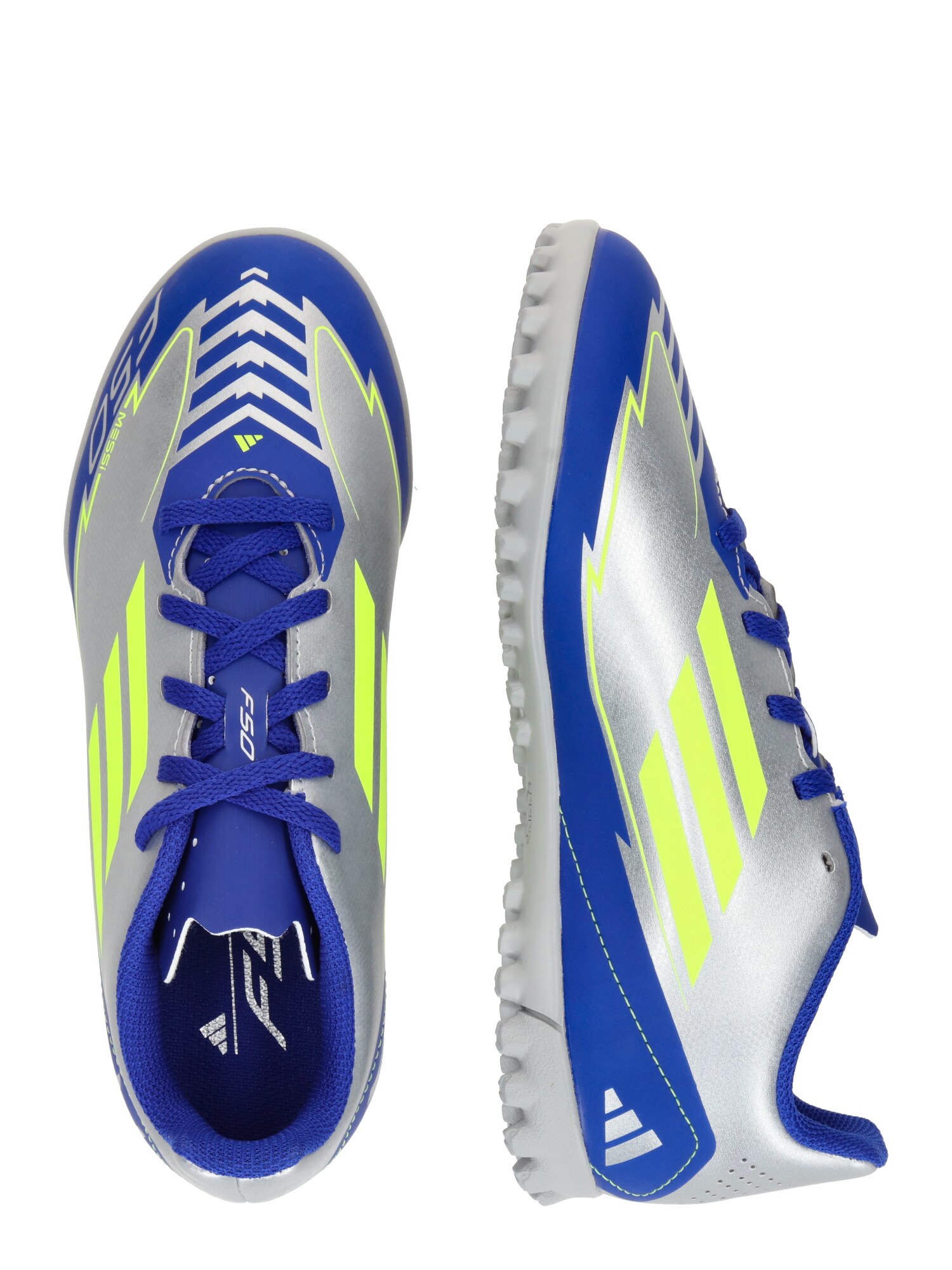ADIDAS PERFORMANCE Sportcipő 'F50 Club Messi'  kék / neonsárga / ezüst termék 2. képe