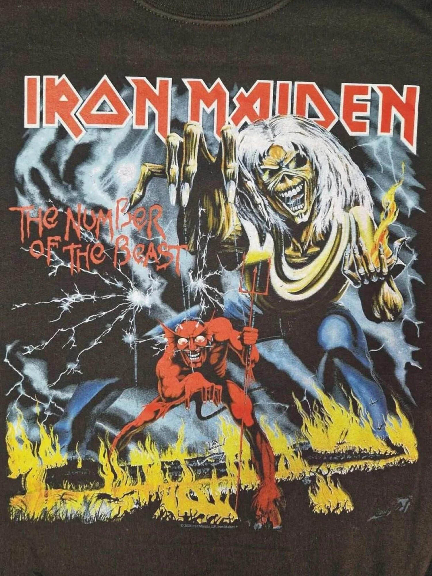 Iron Maiden Sudadera 'Iron Maiden Number of the beast  Sweatshirt'  negro – imagen 3
