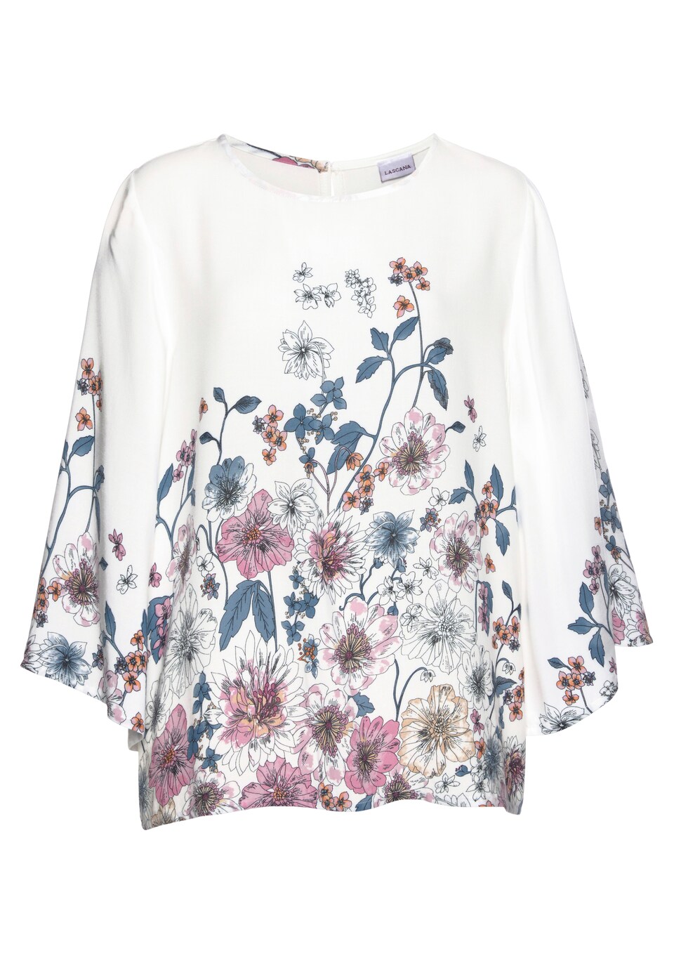 Blus blå / gammalrosa