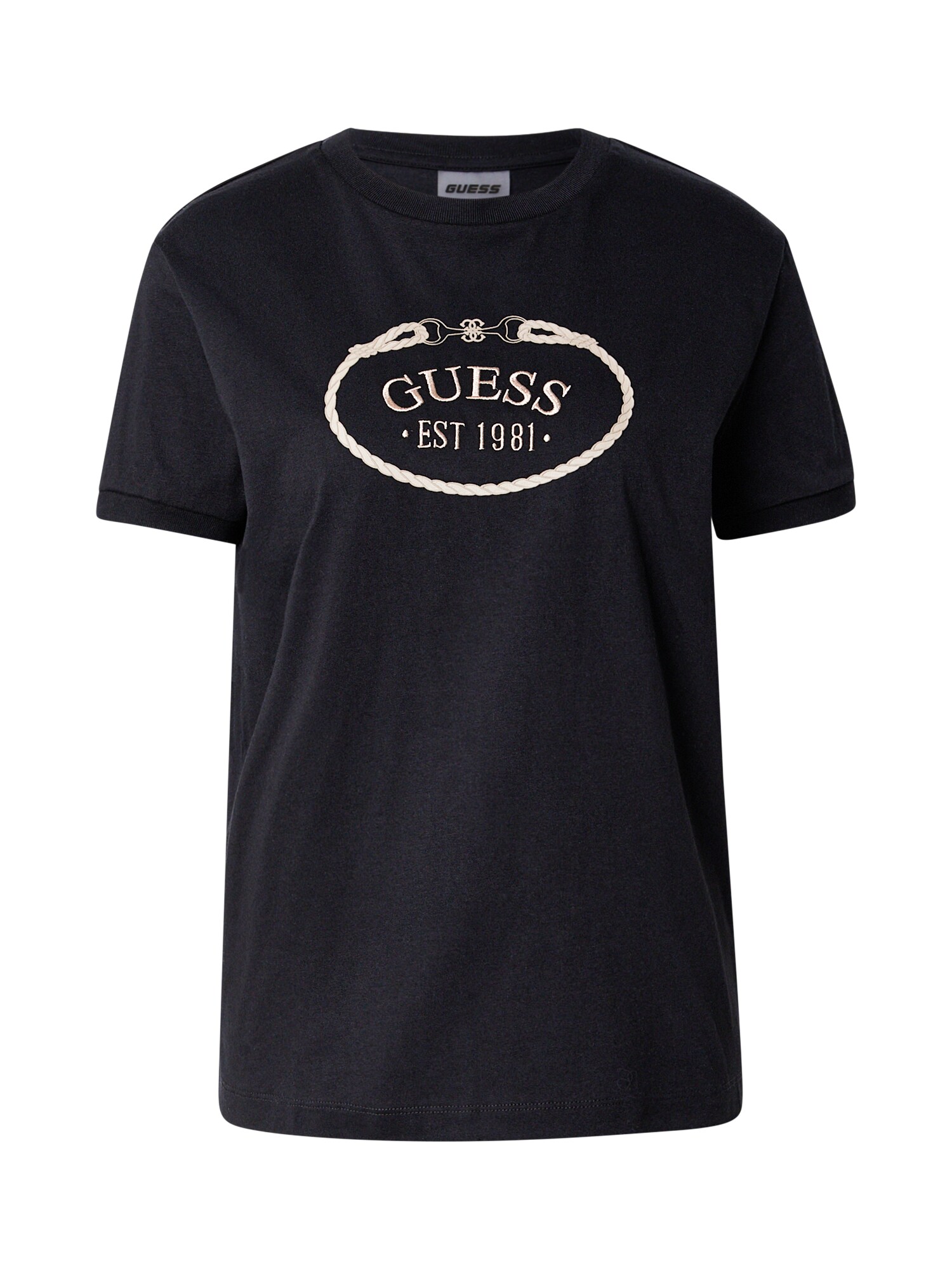 GUESS Tricou ROSALBA  bej / negru