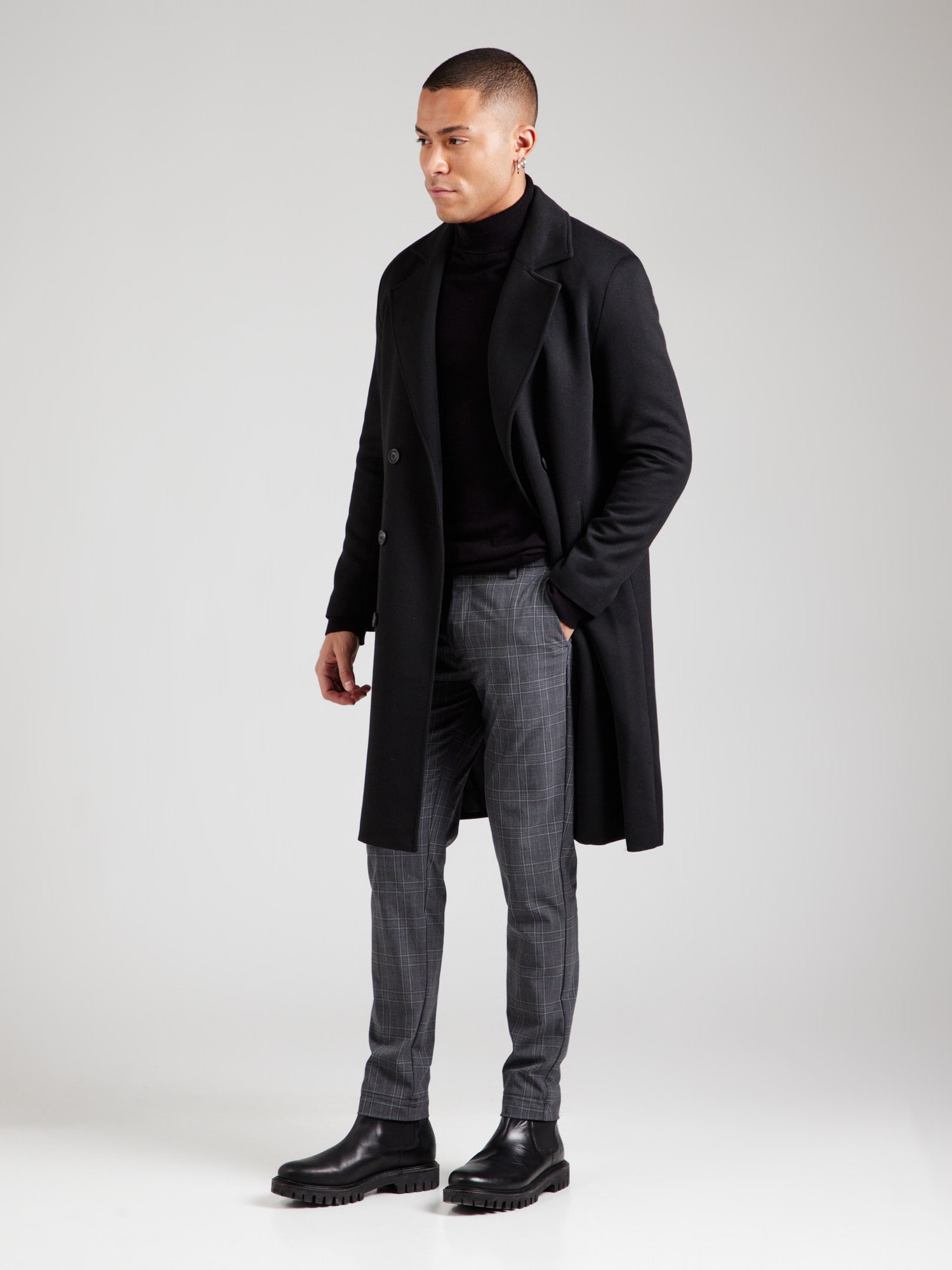 JACK & JONES Chino nohavice 'JPSTMARCO JJCONNOR' svetlosivá / tmavosivá (obrázok 4)