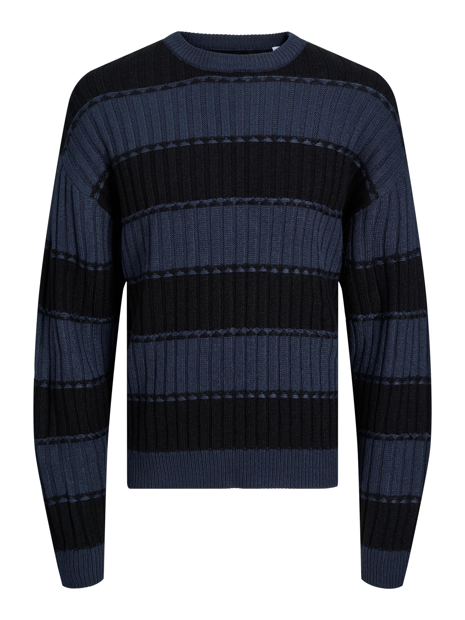 JACK & JONES Sveter 'LUCA'  tmavomodrá / čierna
