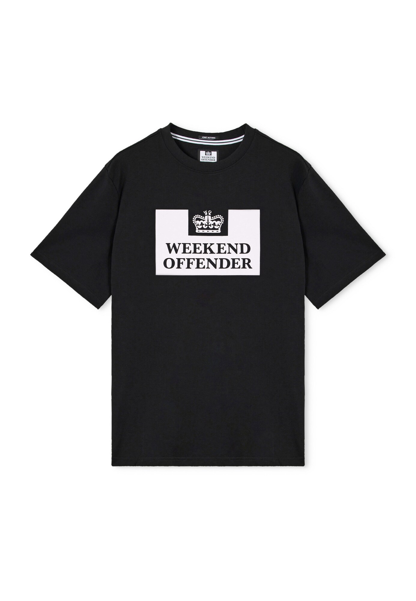 Weekend Offender Shirt 'Prison' Zwart / Wit