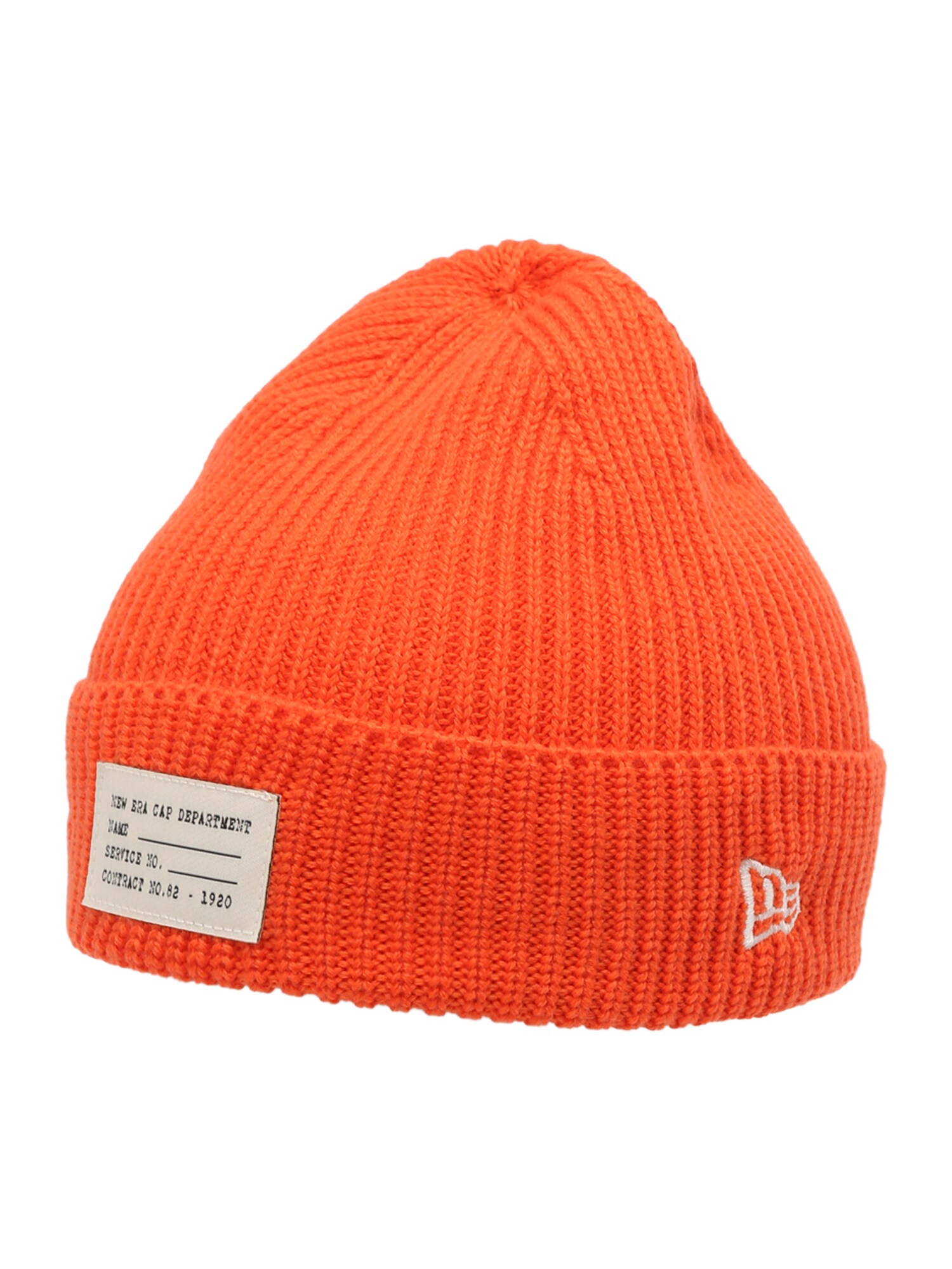 NEW ERA Megzta kepurė tamsiai oranžinė / juoda / balta