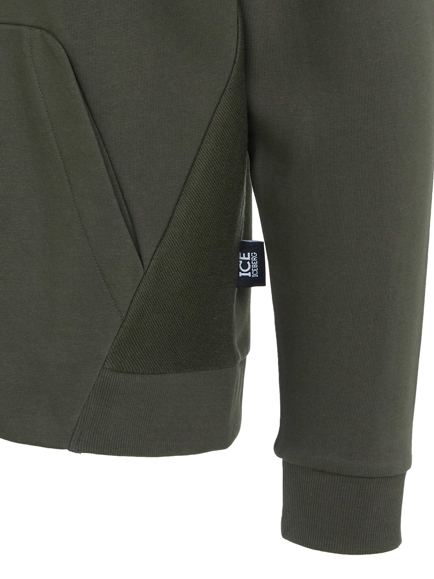 ICEBERG Sudadera con cremallera 'Iceberg Pullover'  caqui – imagen 3