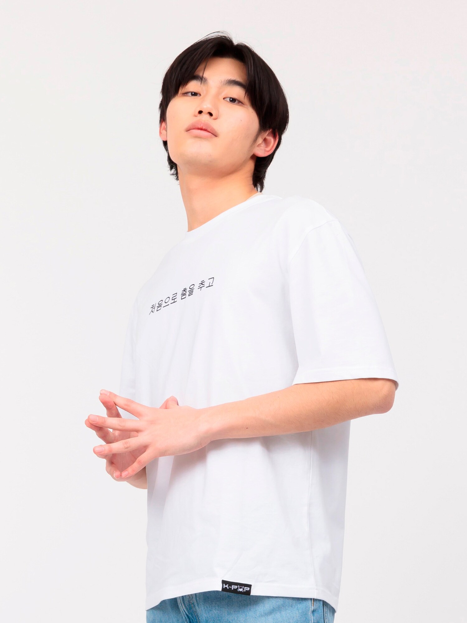 K-pop Camiseta 'Oversize' blanco – imagen 2