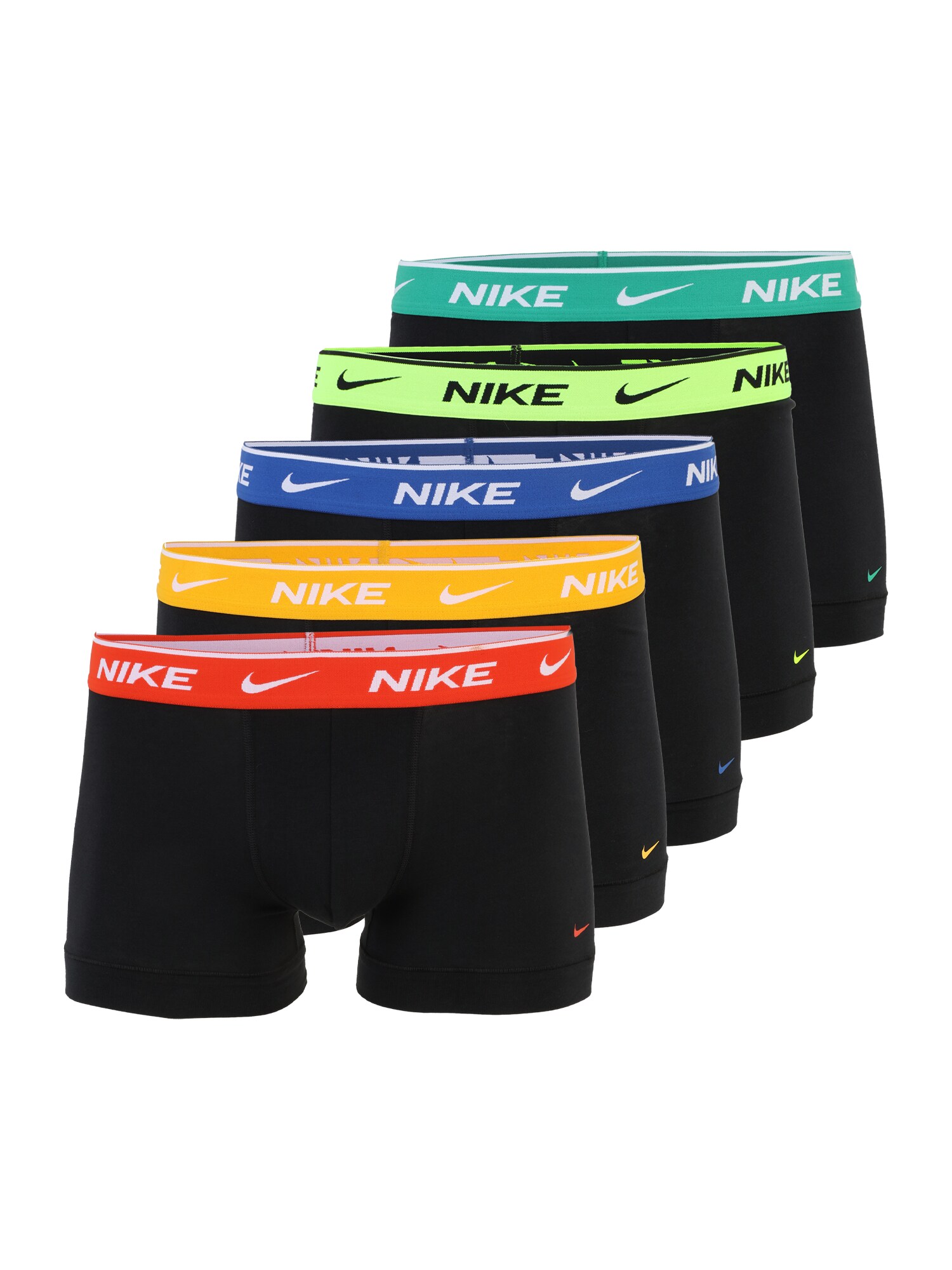 NIKE Underwear Boxeri  albastru închis / portocaliu mandarină / roșu / negru