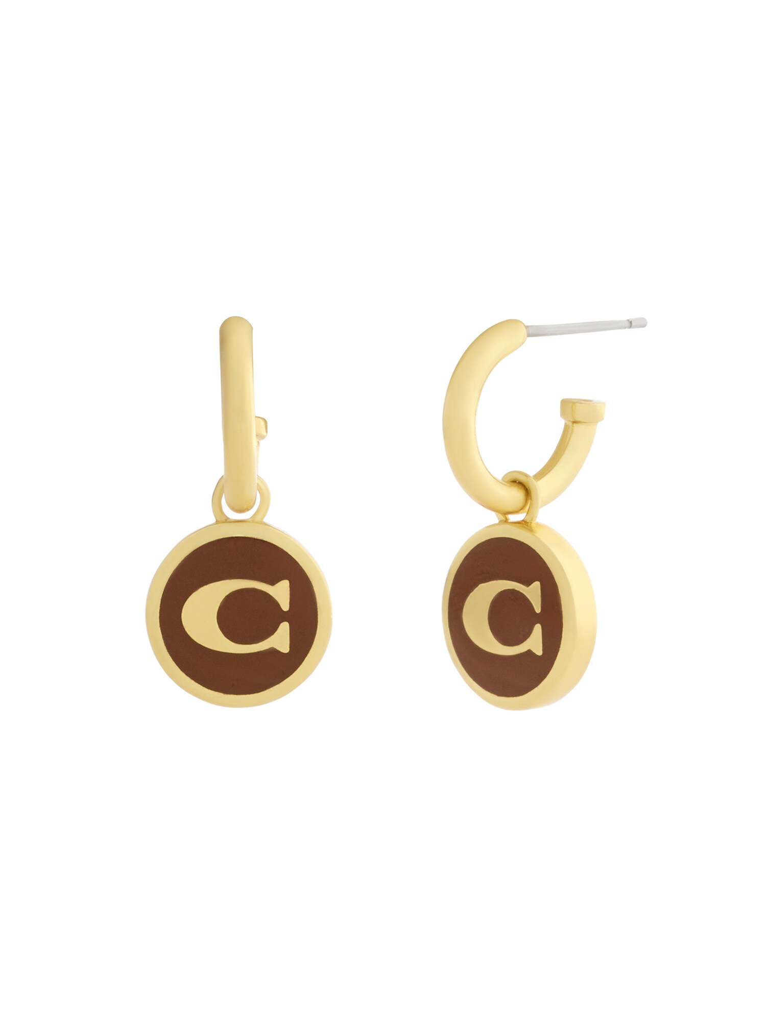 COACH Pendientes marrón / oro – imagen 4
