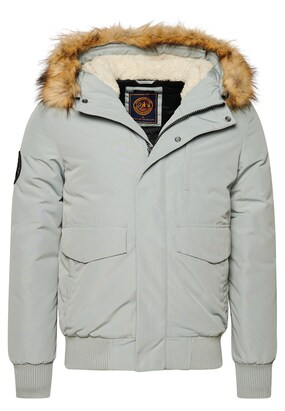 Superdry Tussenjas ‘ Everest ‘ Crème / Bruin / Lichtgrijs