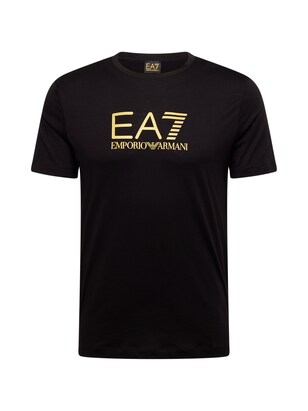 EA7 Emporio Armani Shirt Goudgeel / Zwart