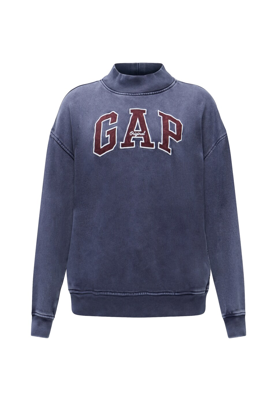 Sweatshirt safir / knallröd
