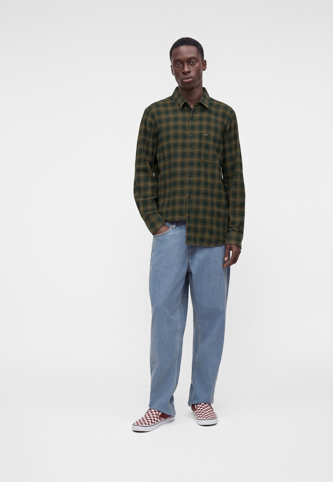 Volcom Camisa 'CADEN PLAID'  caqui / negro – imagen 4