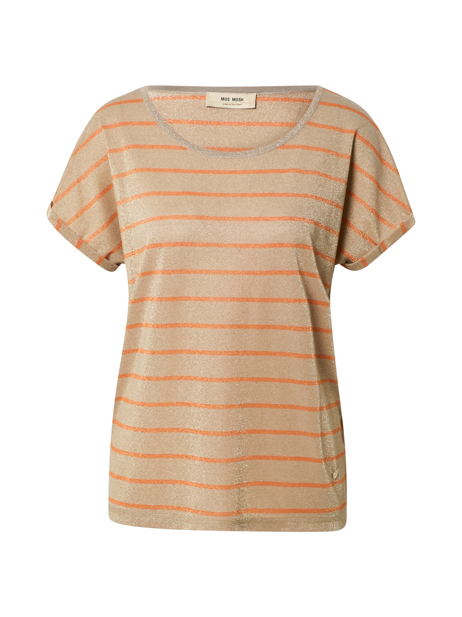 MOS MOSH Marškinėliai 'Kay' oranžinė / smėlio spalva