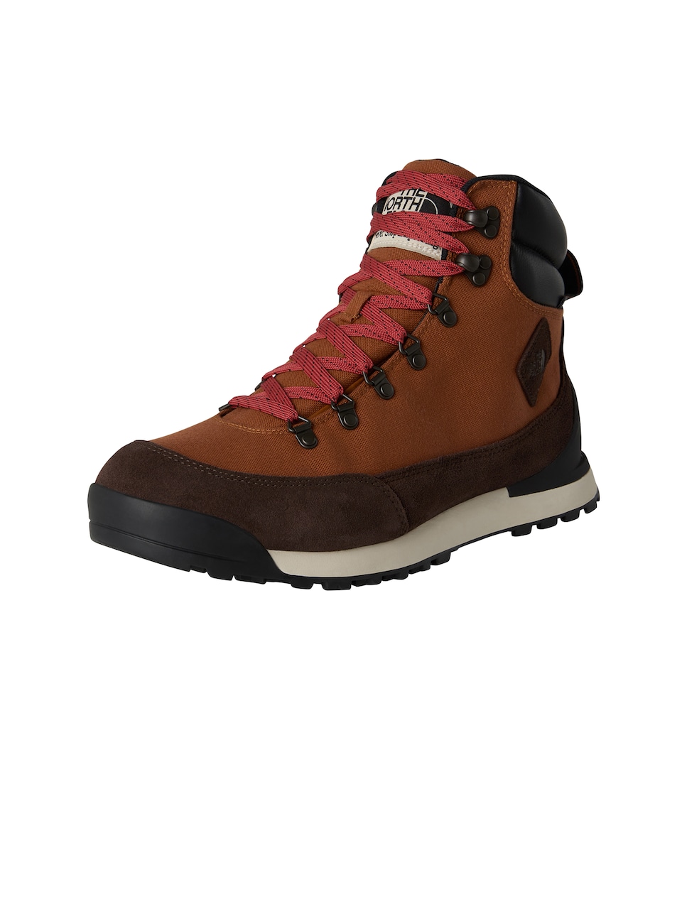 Boots med snörning röd / roströd