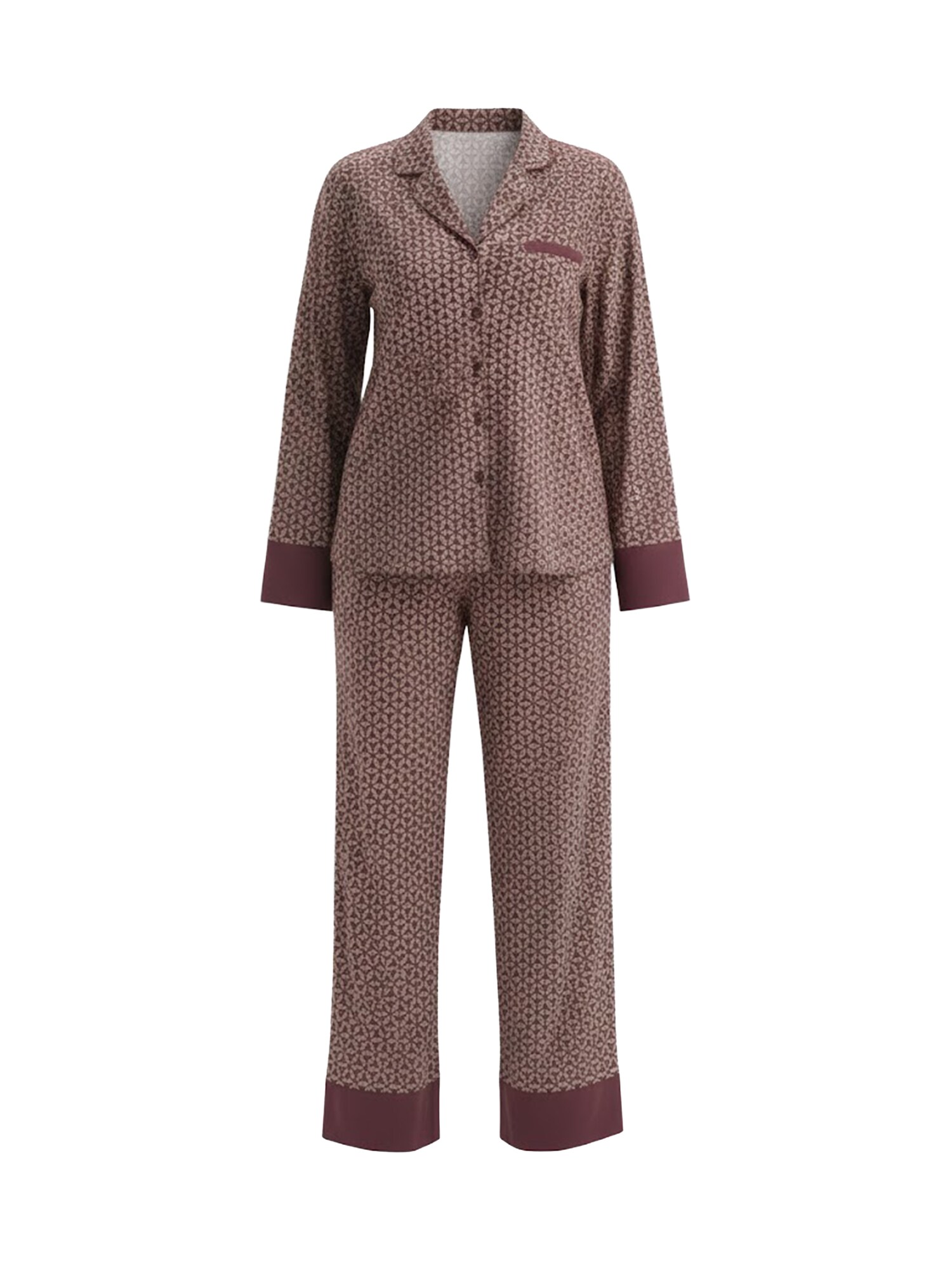 Dagi Pijama  bej / ciocolatiu / ciclam