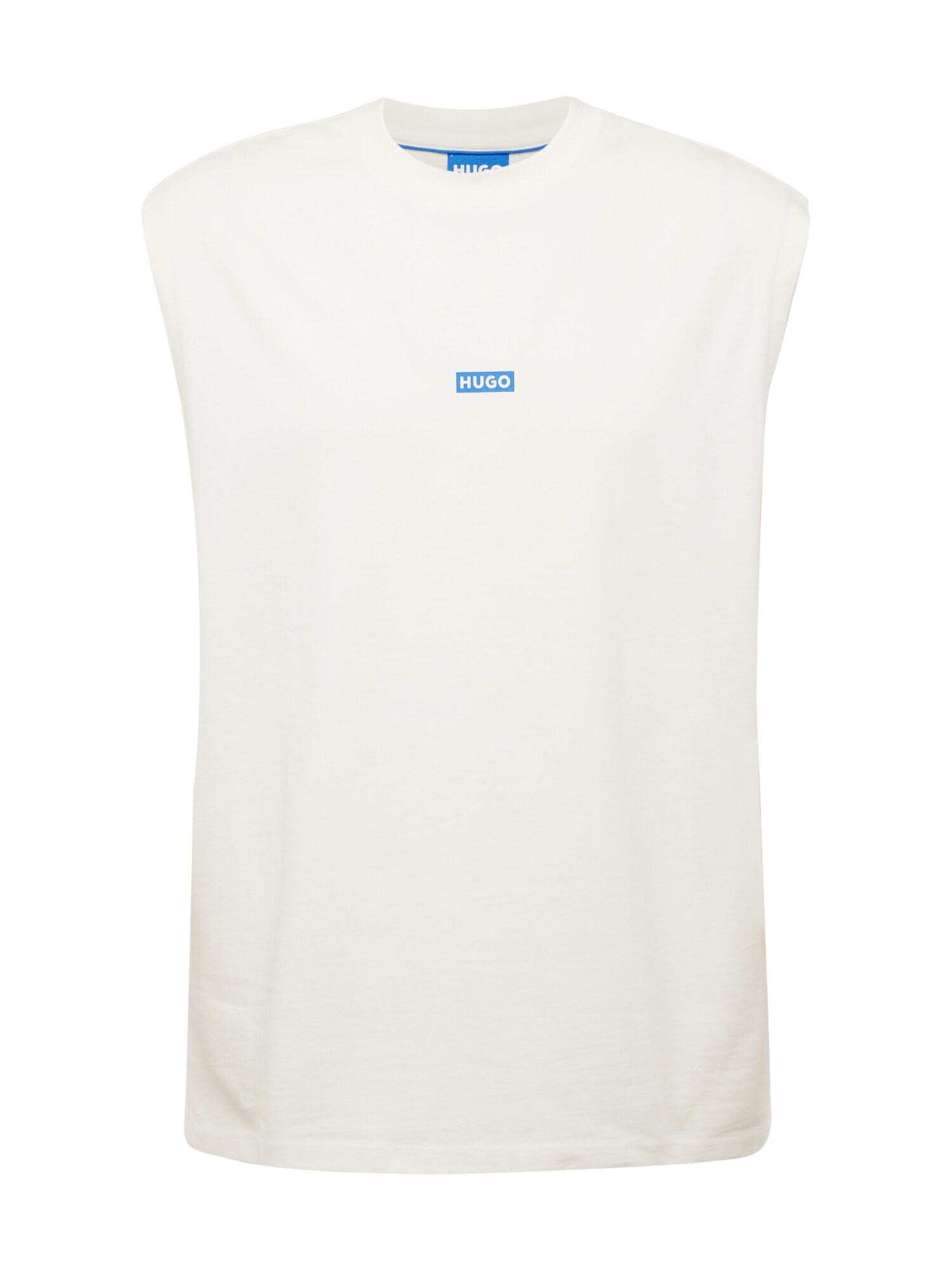 HUGO Marškinėliai 'Nancoso' mėlyna / balta