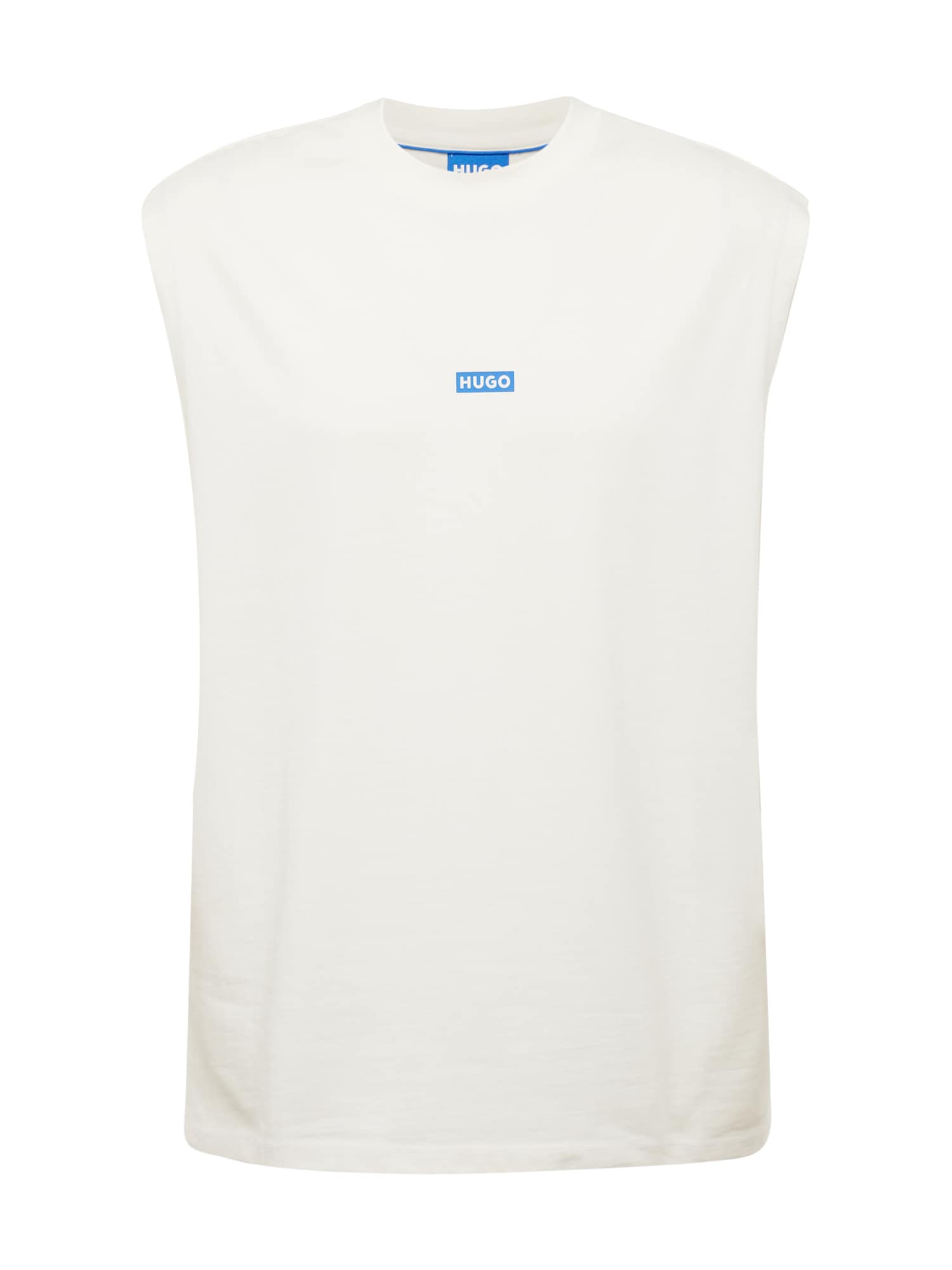 HUGO Marškinėliai 'Nancoso' mėlyna / balta