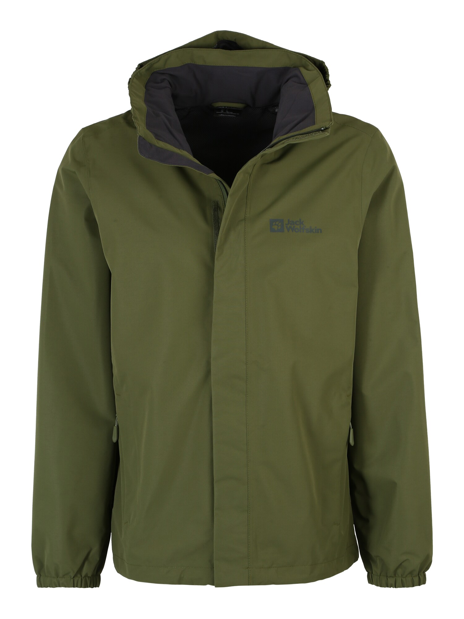 JACK WOLFSKIN Laisvalaikio striukė alyvuogių spalva