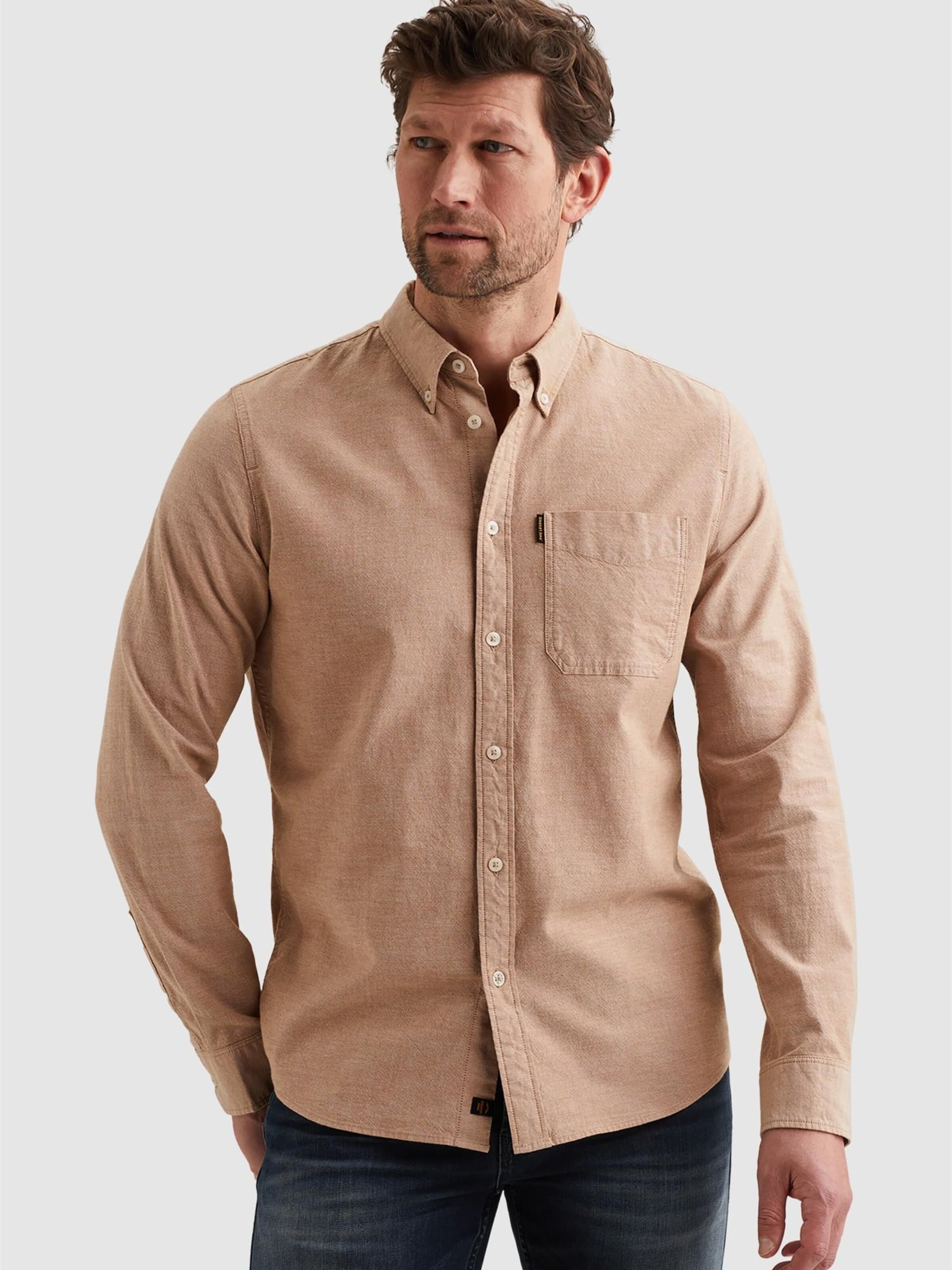 PME Legend Skjorta 'Oxford shirt with chest pocket and button-down collar' herr