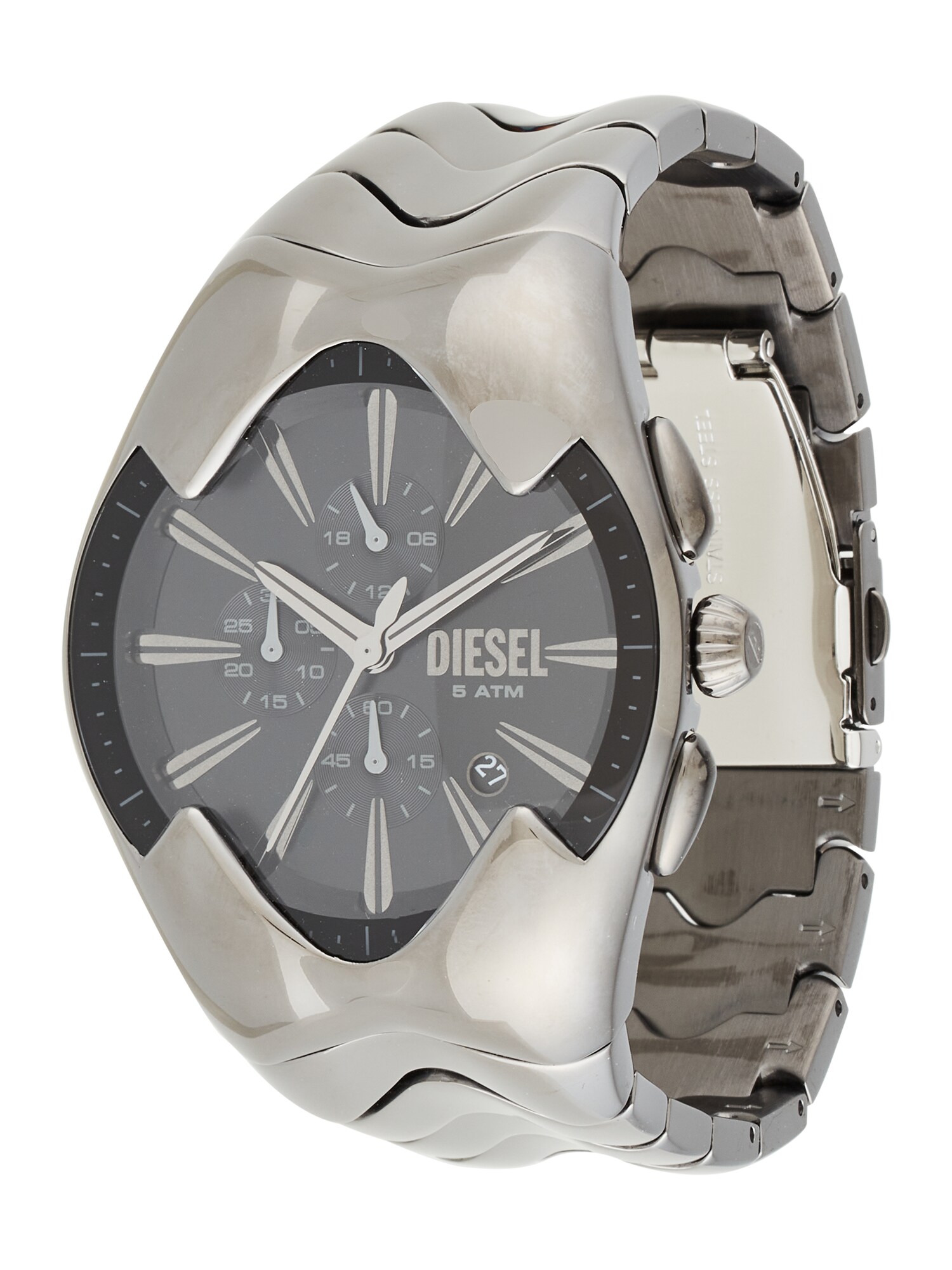 DIESEL Ceas analogic Mercurial  gri metalic