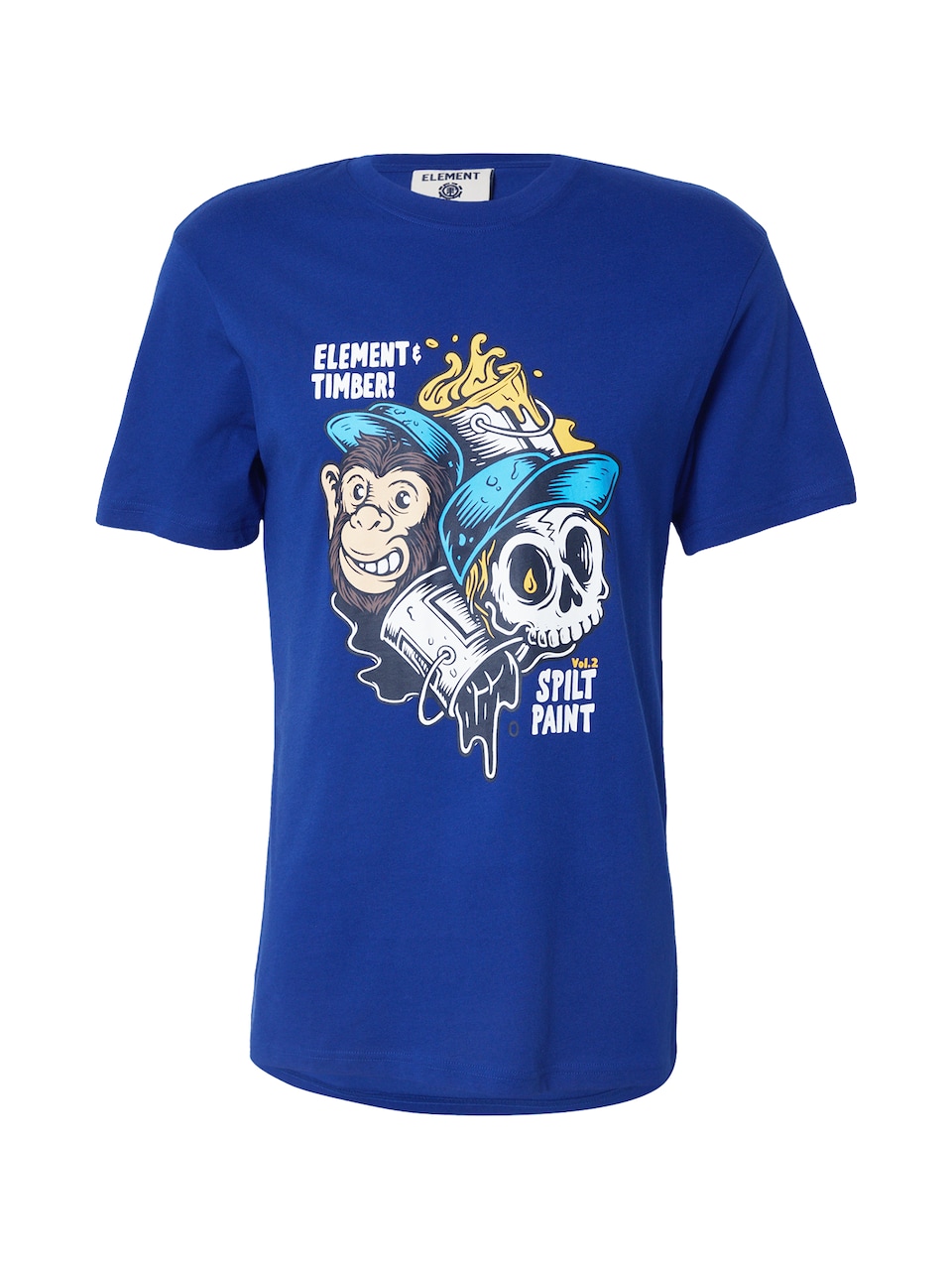 T-shirt 'FLOW' indigo / himmelsblå / svart