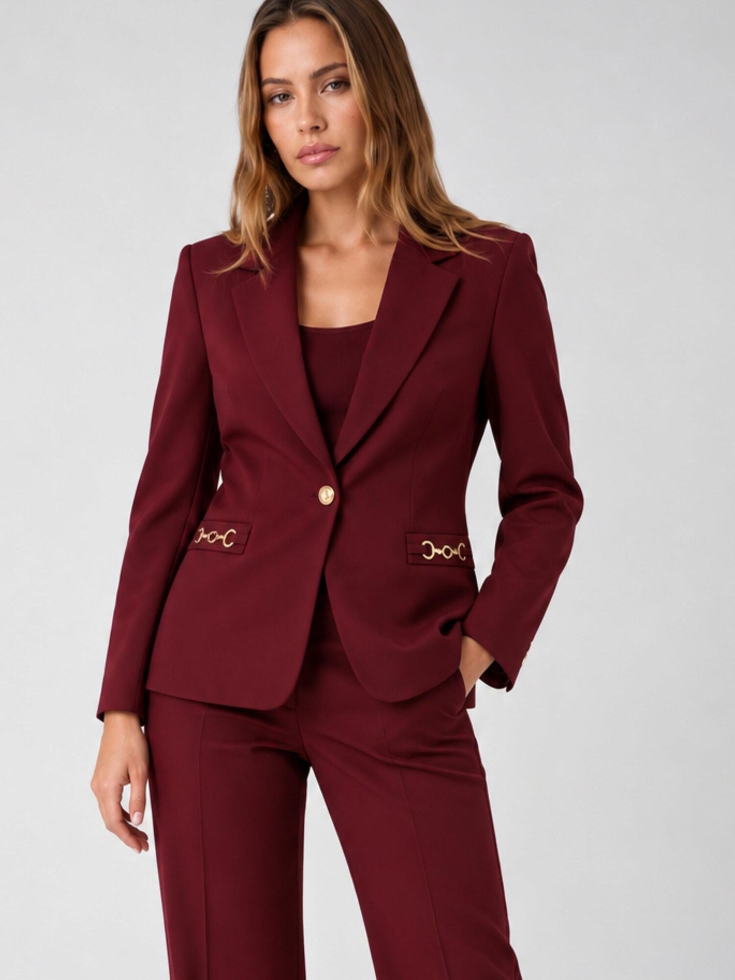 GUESS Blazer 'Giacche W6BN08K6806' burdeos – imagen 3