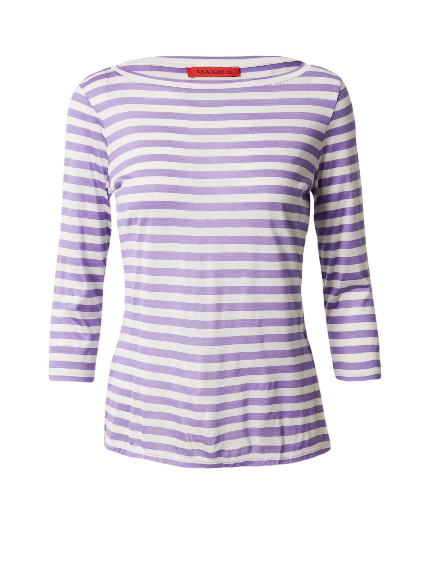 MAX&Co. Marškinėliai 'FESTIVAL' purpurinė / balta