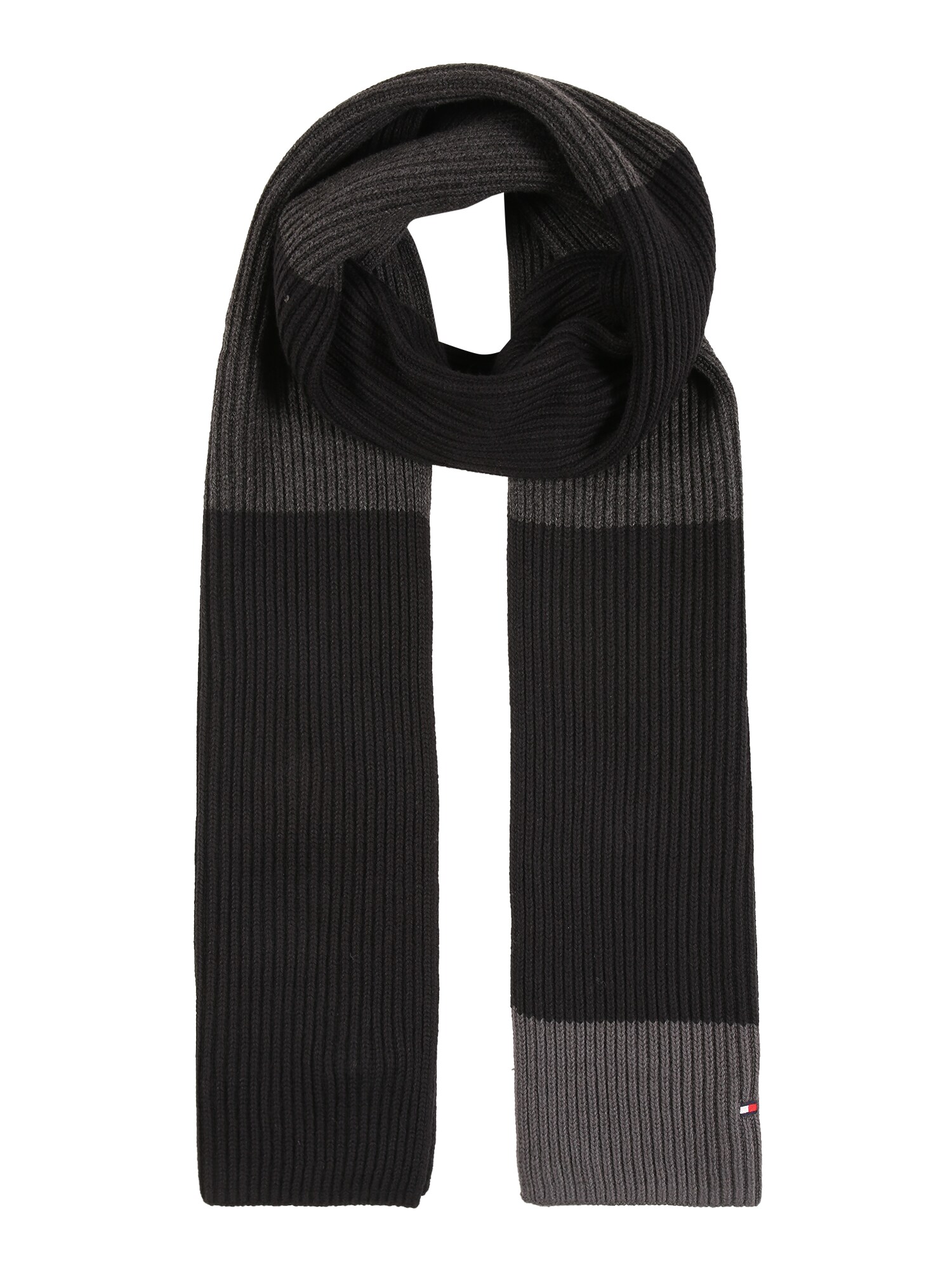 TOMMY HILFIGER Šalikas  juoda / pilka