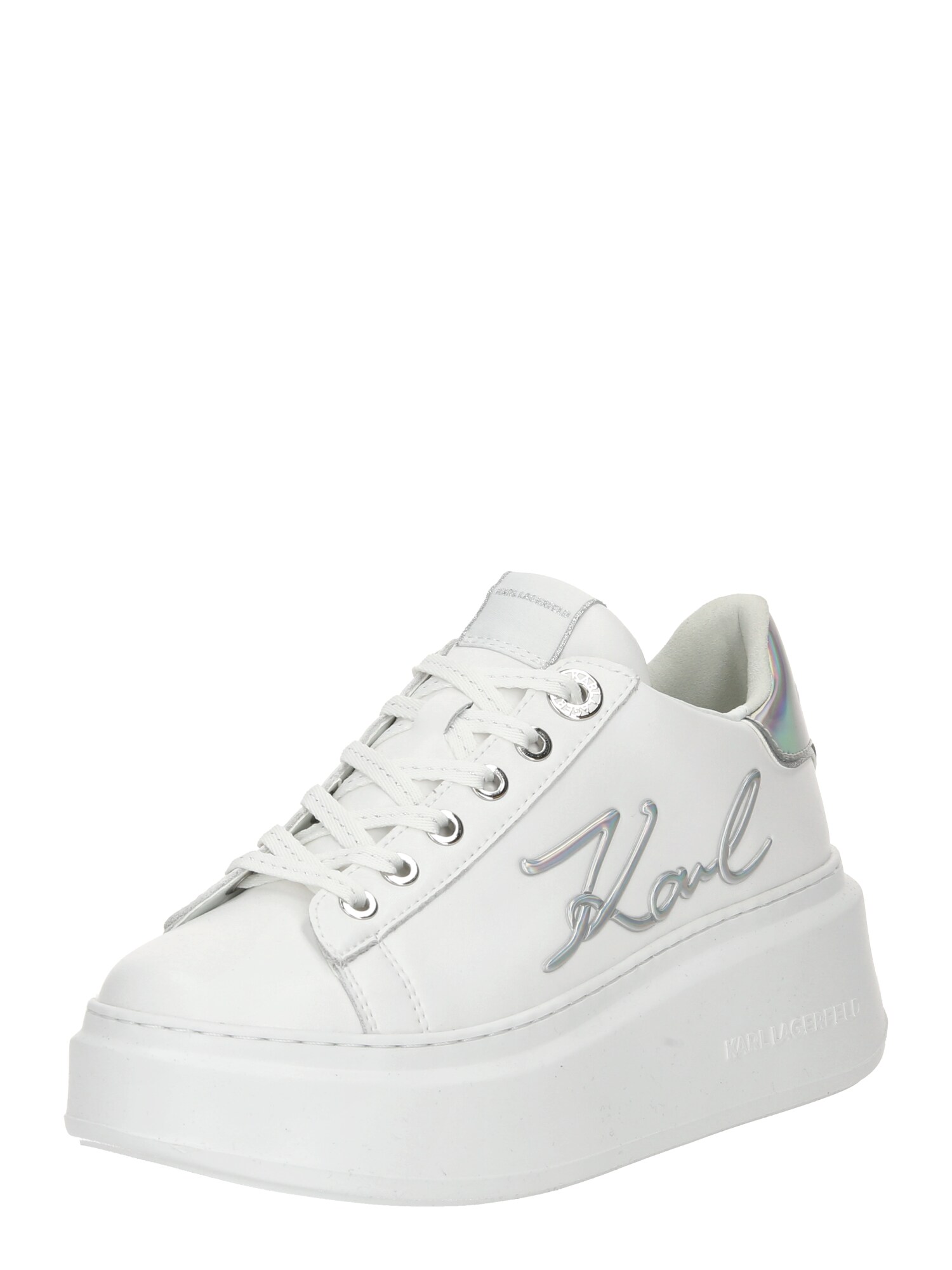 Karl Lagerfeld Zapatillas deportivas bajas plata / blanco