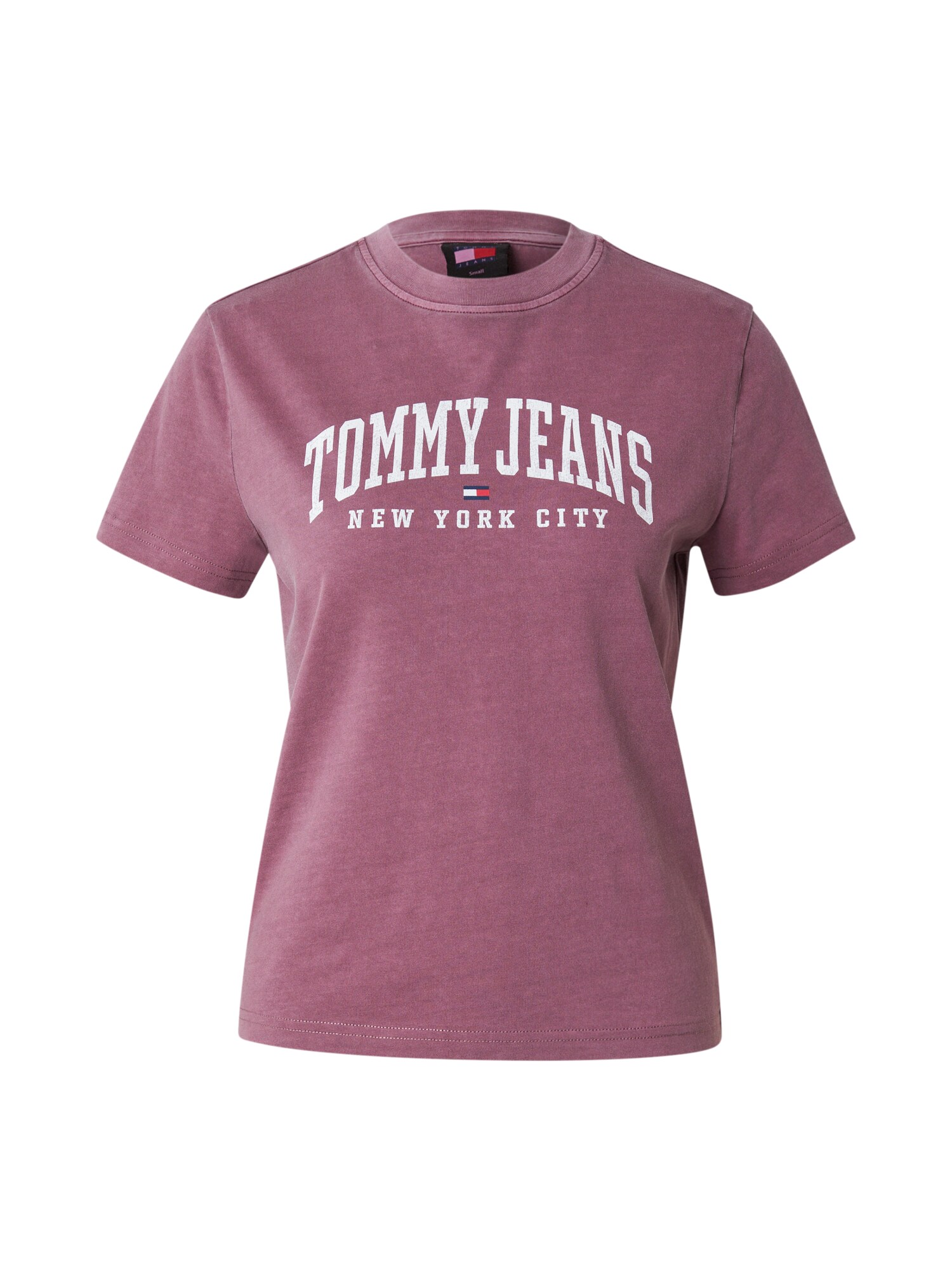 Tommy Jeans Tričko  sivá / svetlofialová